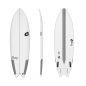 Mobile Preview: Surfboard TORQ Epoxy TEC Quad Twin Fish 6.4