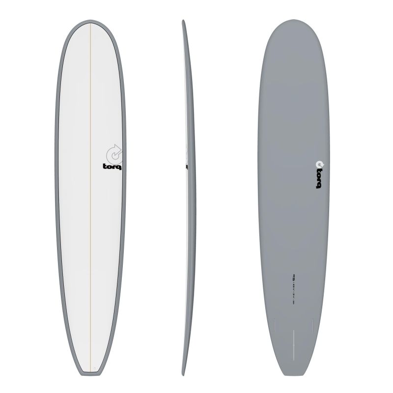 Surfboard TORQ Epoxy TET 9.6 Longboard Grey Pinlin