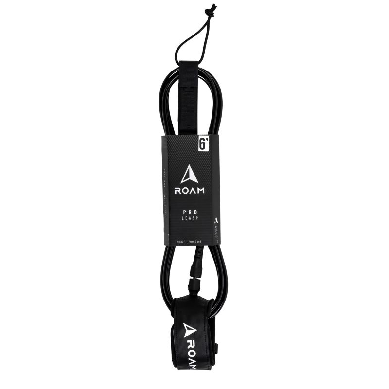 ROAM Surfboard Leash PRO 6.0 Schwarz