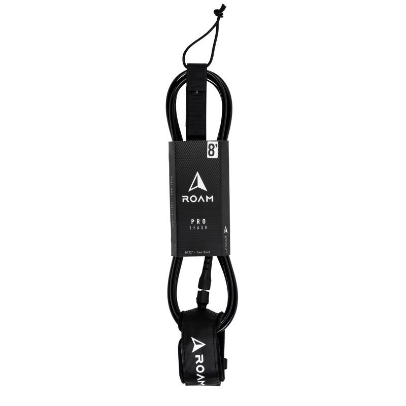 ROAM Surfboard Leash PRO 8.0 Schwarz