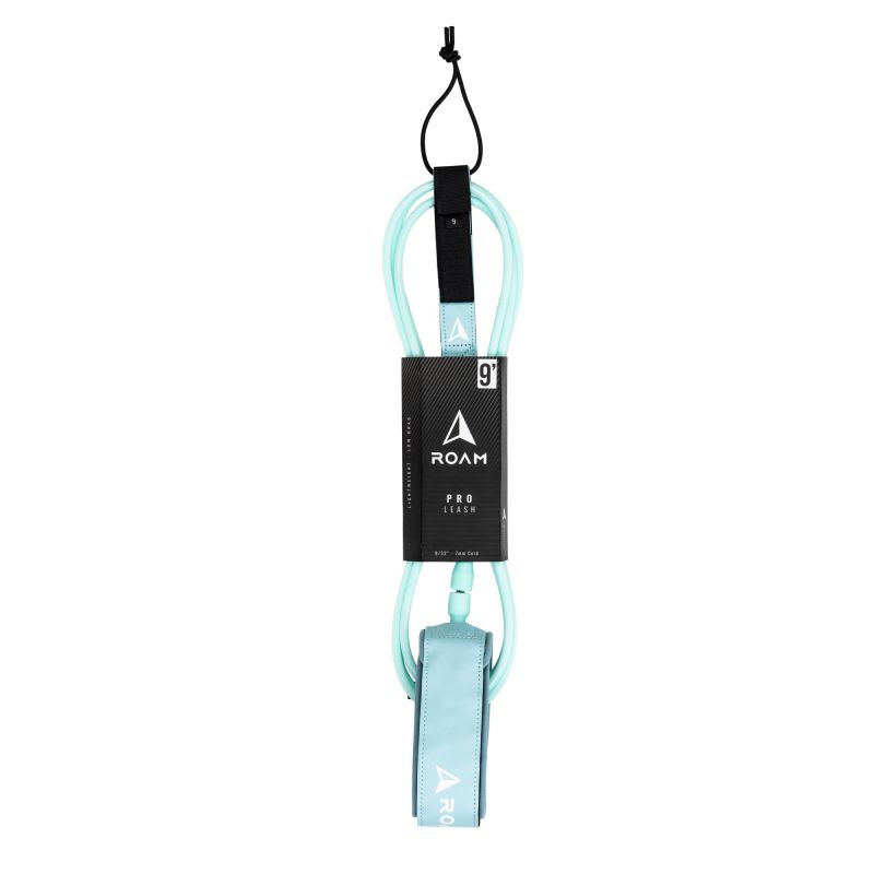 ROAM Surfboard Leash PRO 9.0 Knie Lite Teal