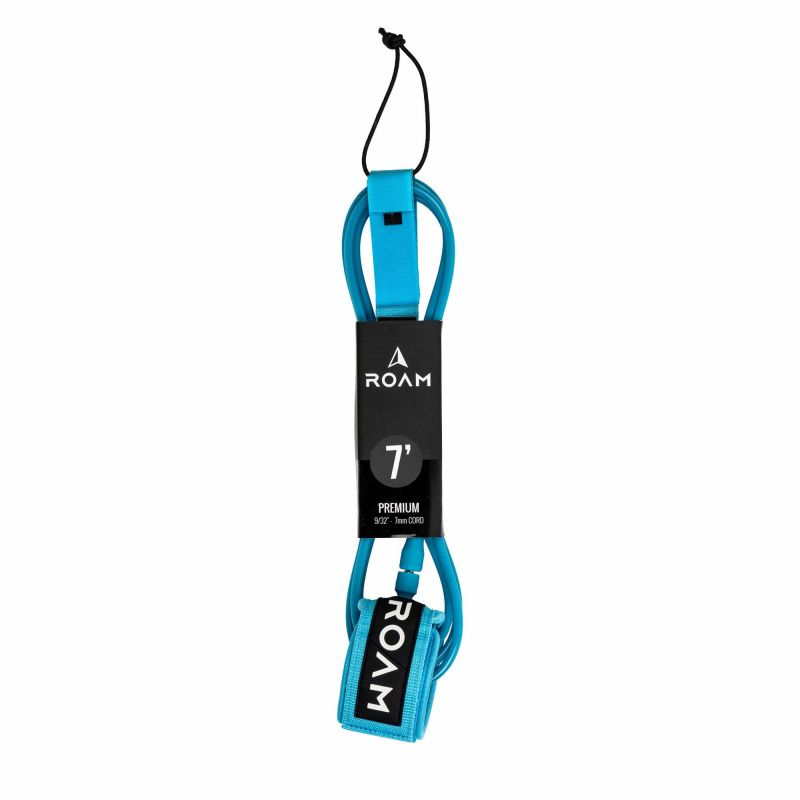 ROAM Surfboard Leash Premium 7.0 Dark Teal