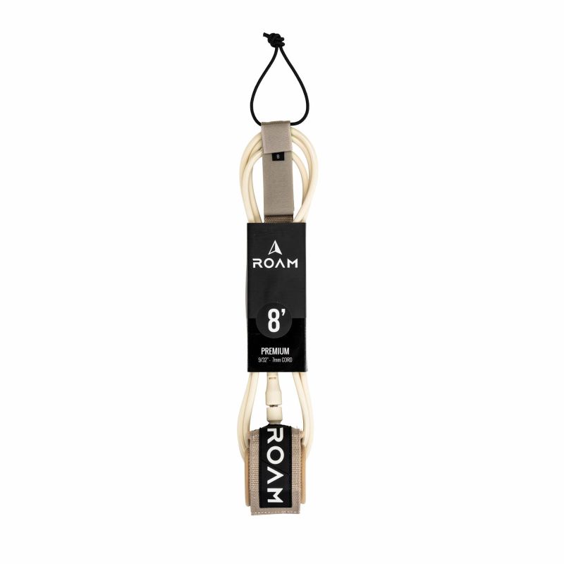 ROAM Surfboard Leash Premium 8.0 Sand