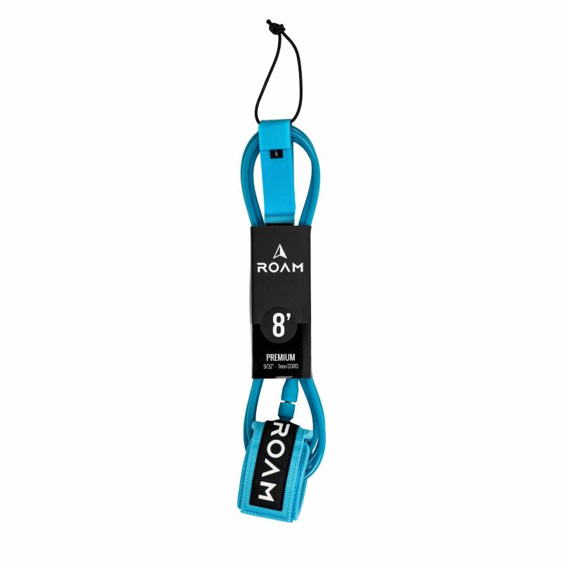 ROAM Surfboard Leash Premium 8.0 Dark Teal