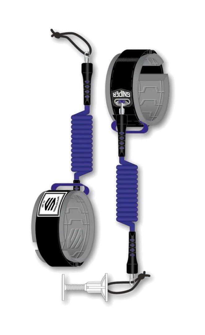 Sniper Leash Spiralfeder Bizeps Amaury Lavernhe - Leash Bodyboard S-M (116 - 140)