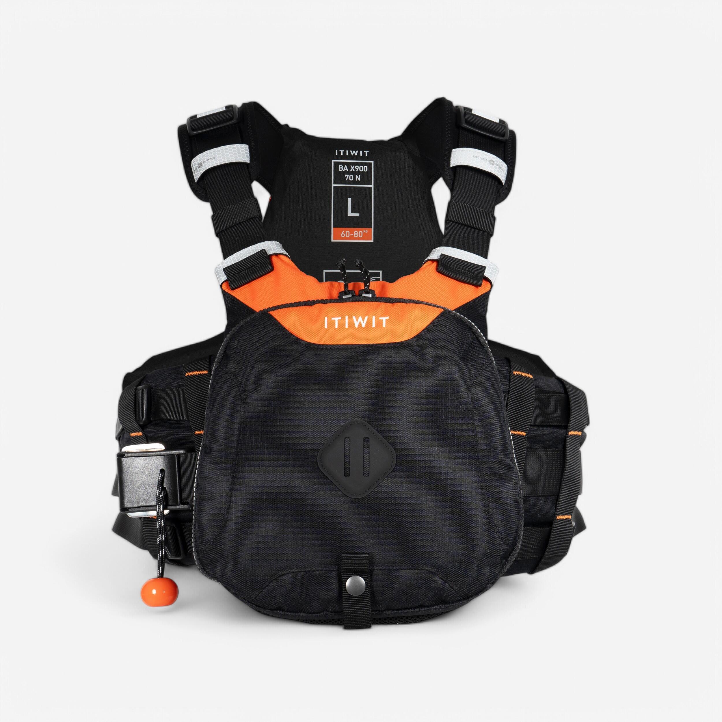 ITIWIT Auftriebsweste Kanu/Kajak/SUP Expedition - BA X900 70?N >80kg