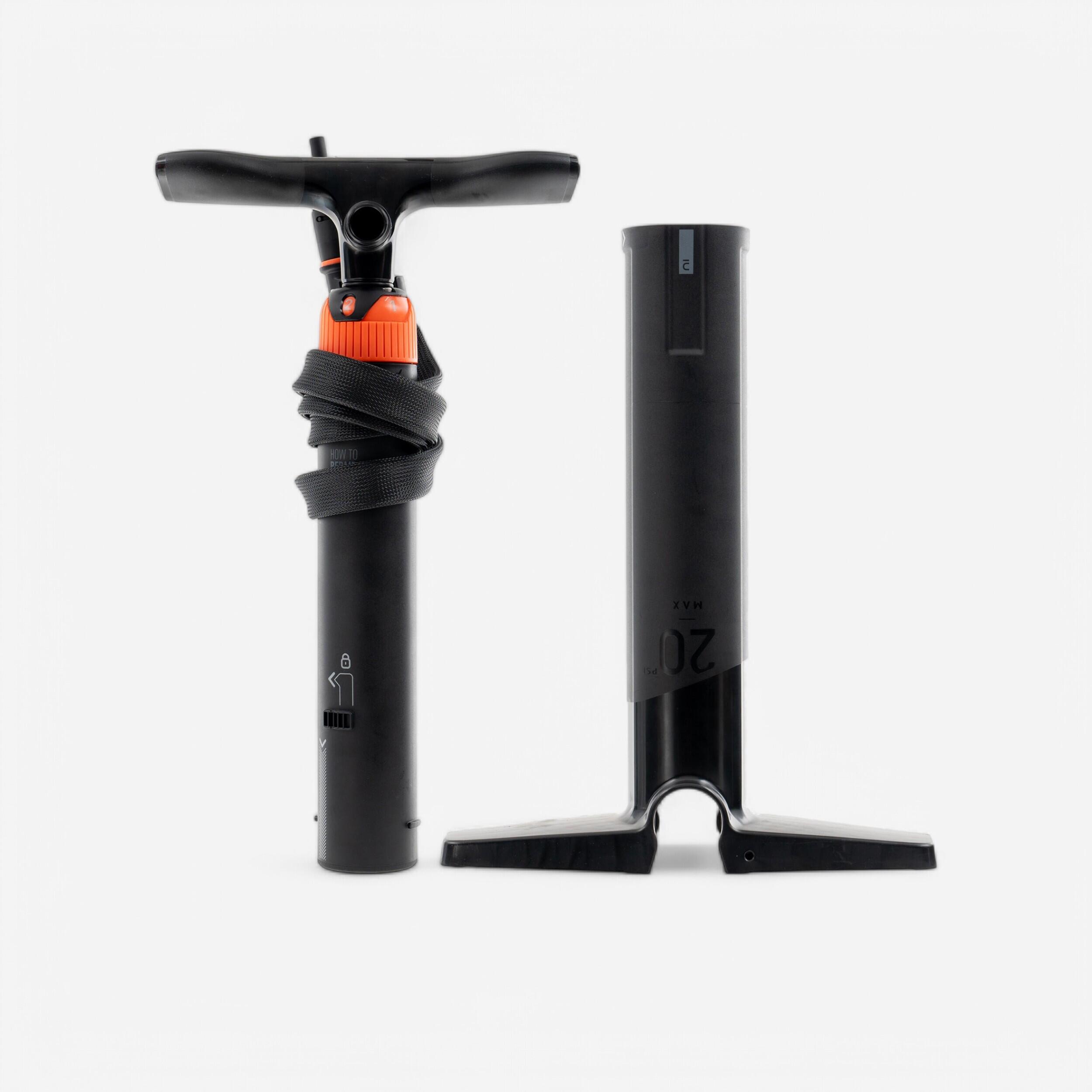 ITIWIT Pumpe kompakt Doppelhub f?r Stand-Up-Paddle und Kajak Hochdruck 0-20?PSI No Size