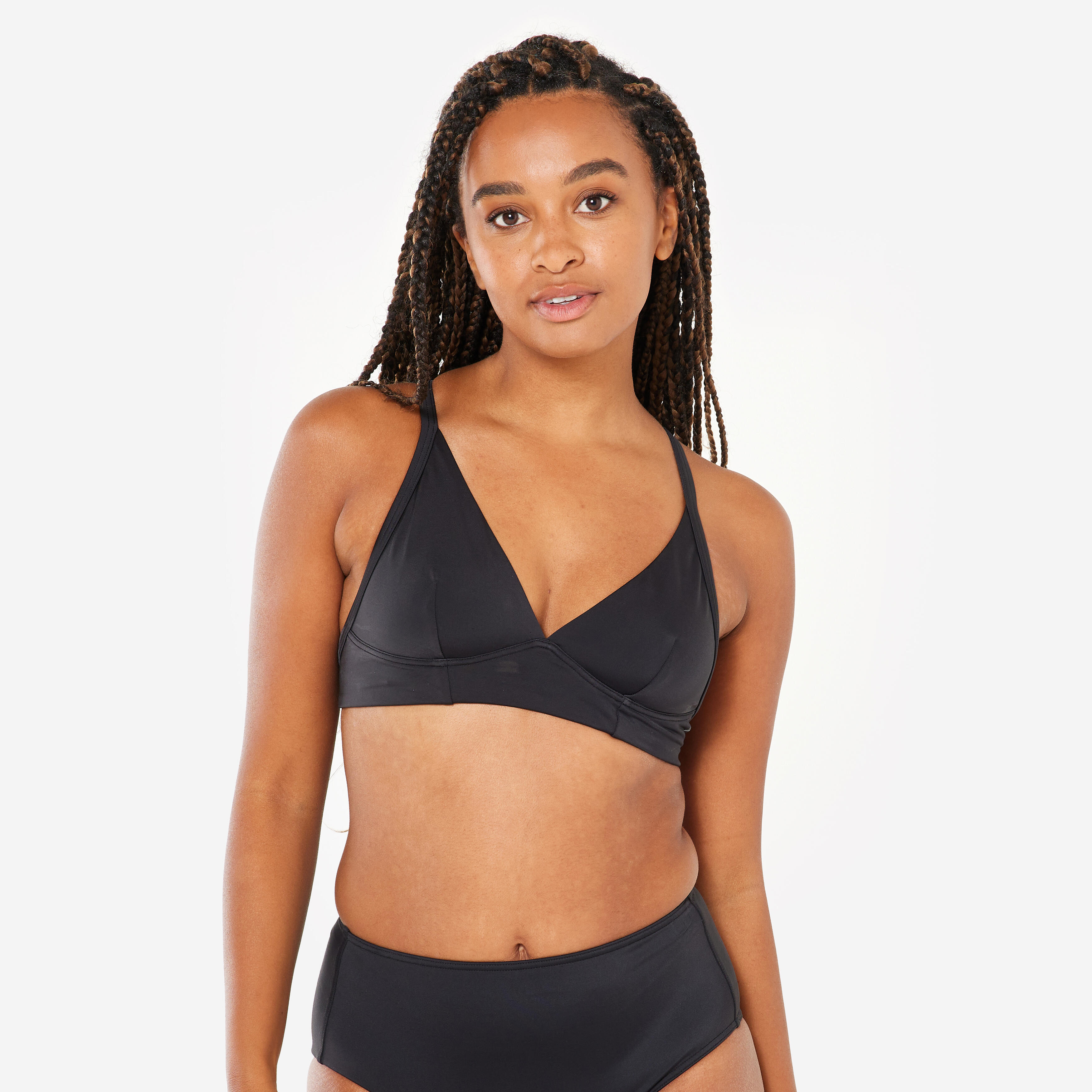 OLAIAN Bikini-Oberteil Bustier Damen Bea im R?cken doppelt verstellbar schwarz 75 B
