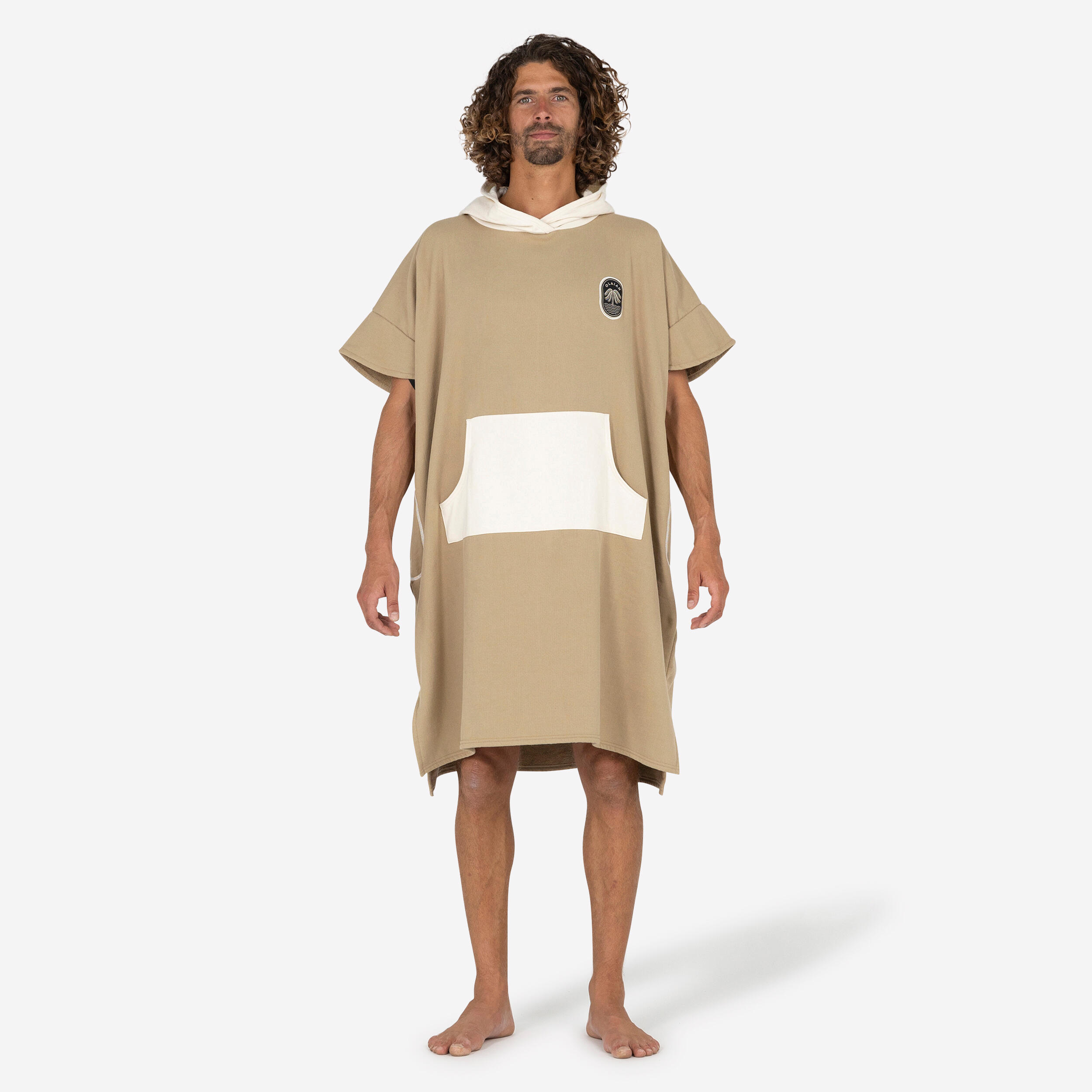 OLAIAN Surf-Poncho Damen/Herren 500 beige No Size