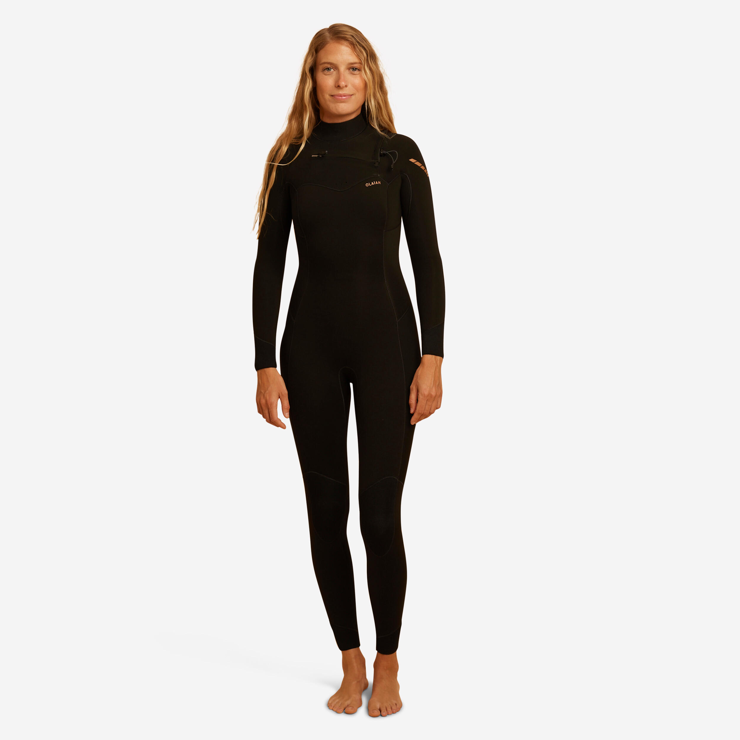 OLAIAN Neoprenanzug Surfen Damen Neopren 4/3?mm - 900 schwarz M