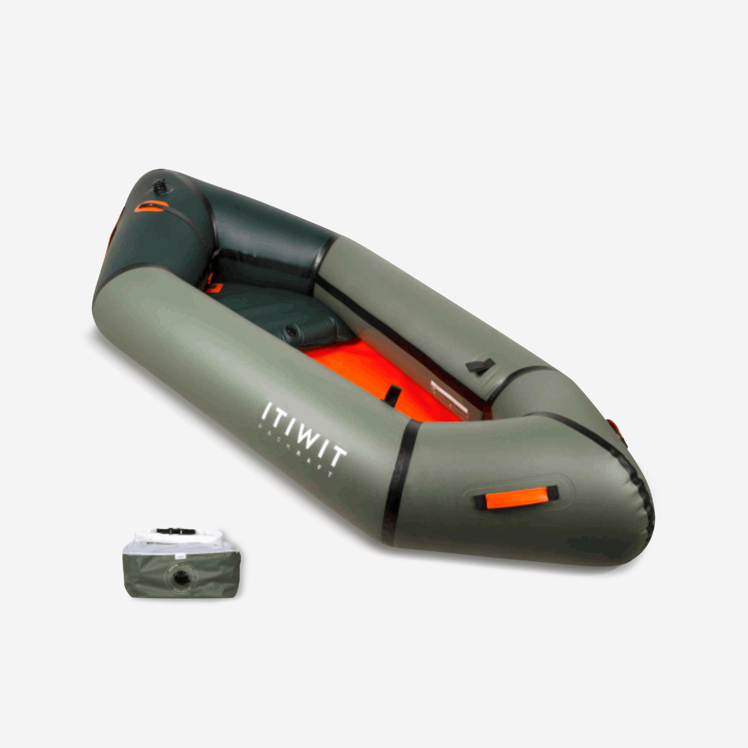 ITIWIT Kajak Packraft aufblasbar Fluss TPU 1-Sitzer - PR100 No Size