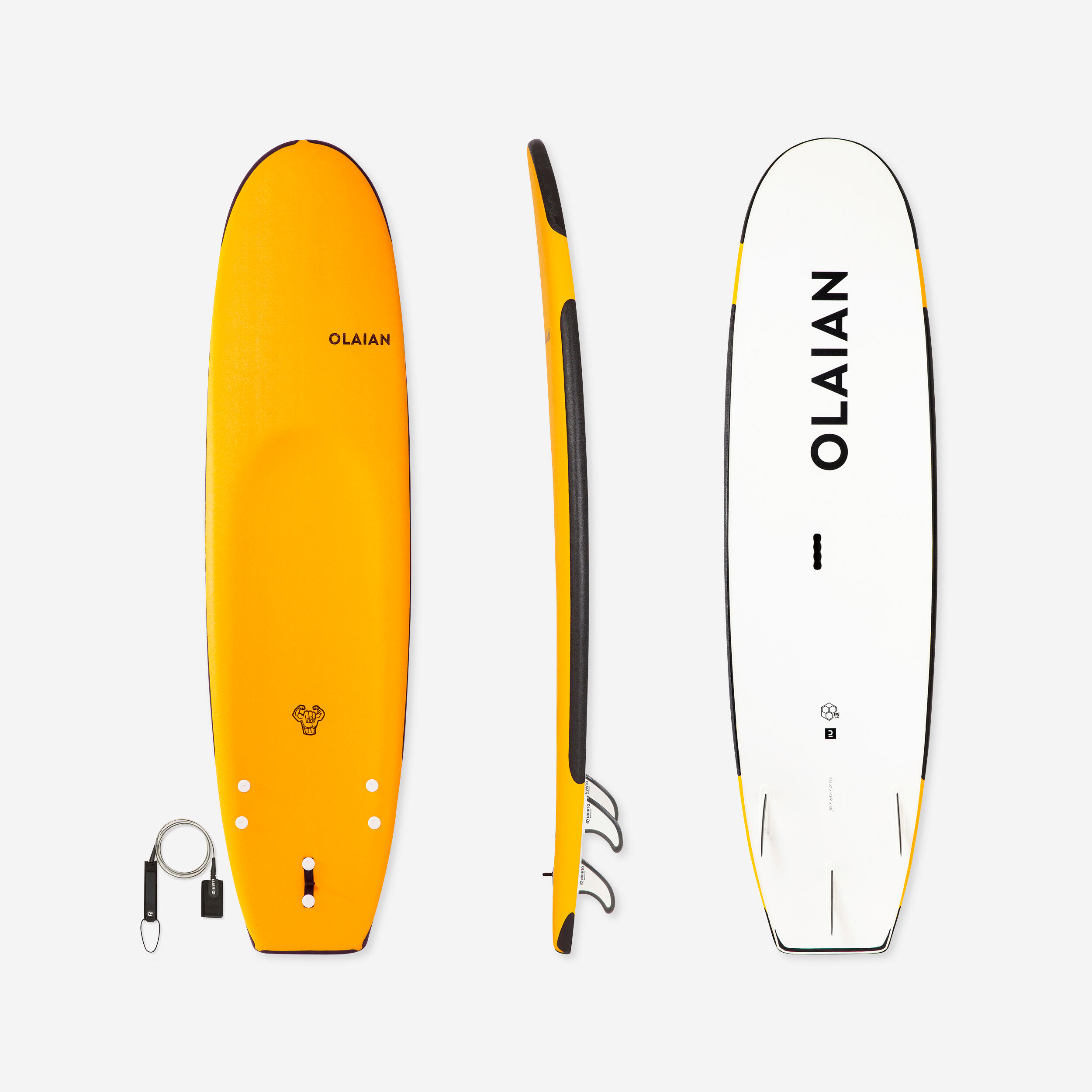 OLAIAN Surfboard 100 Schaumstoff verst?rkt 7'5