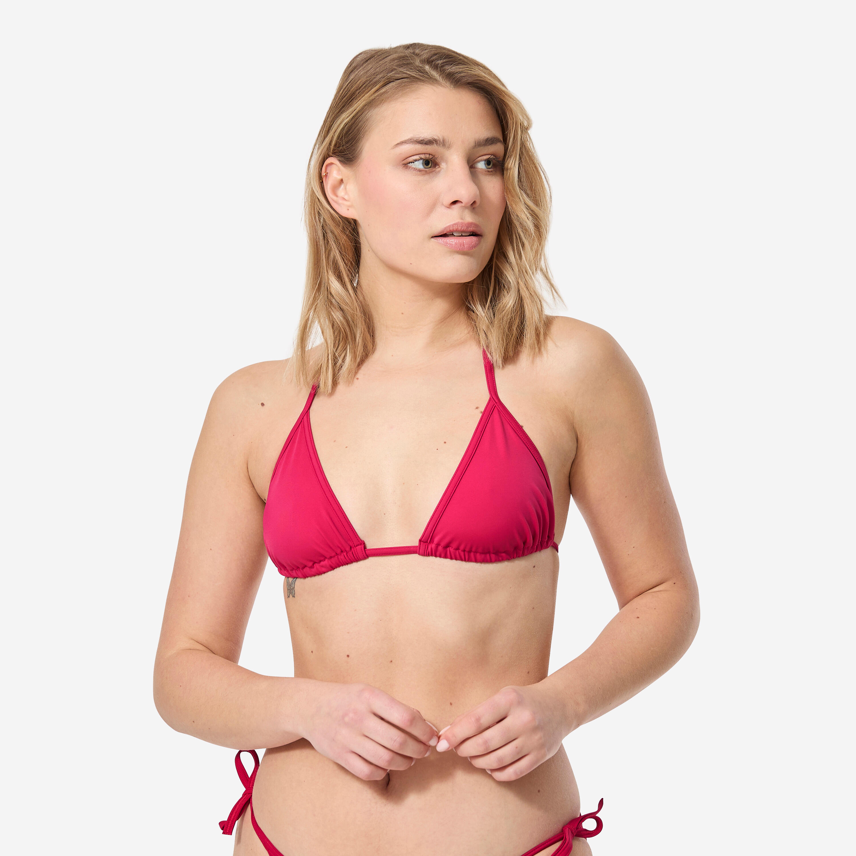 OLAIAN Bikini-Oberteil Damen Triangel verschiebbar Mae rot DE 36 / FR 38