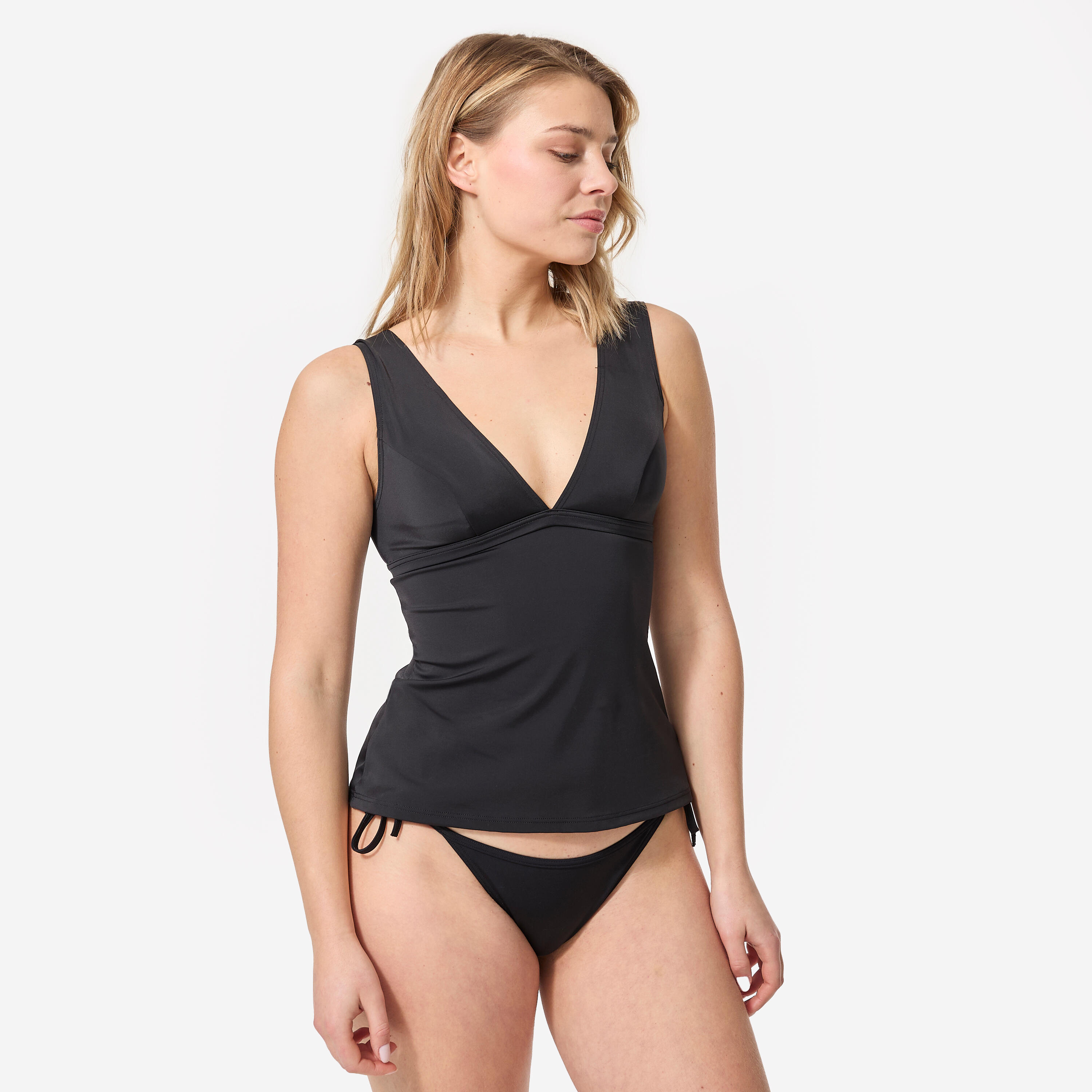 OLAIAN Bikini-Oberteil Tankini Marine, V-f?rmiges Dekollet?, herausnehmbare Formschalen DE 36 / FR 38