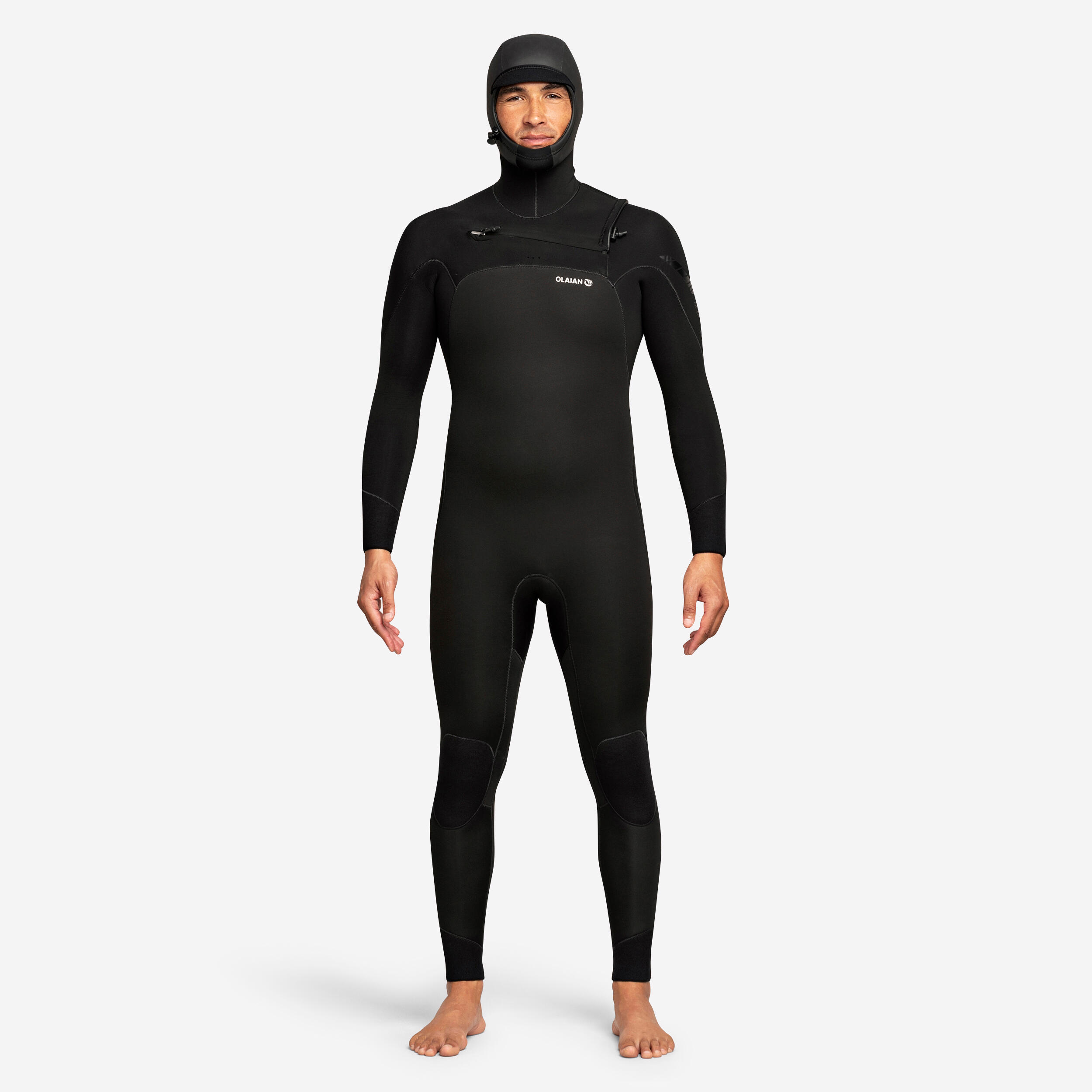 OLAIAN Neoprenanzug Surfen Herren 5/4?mm - 900 mit Kopfhaube XL