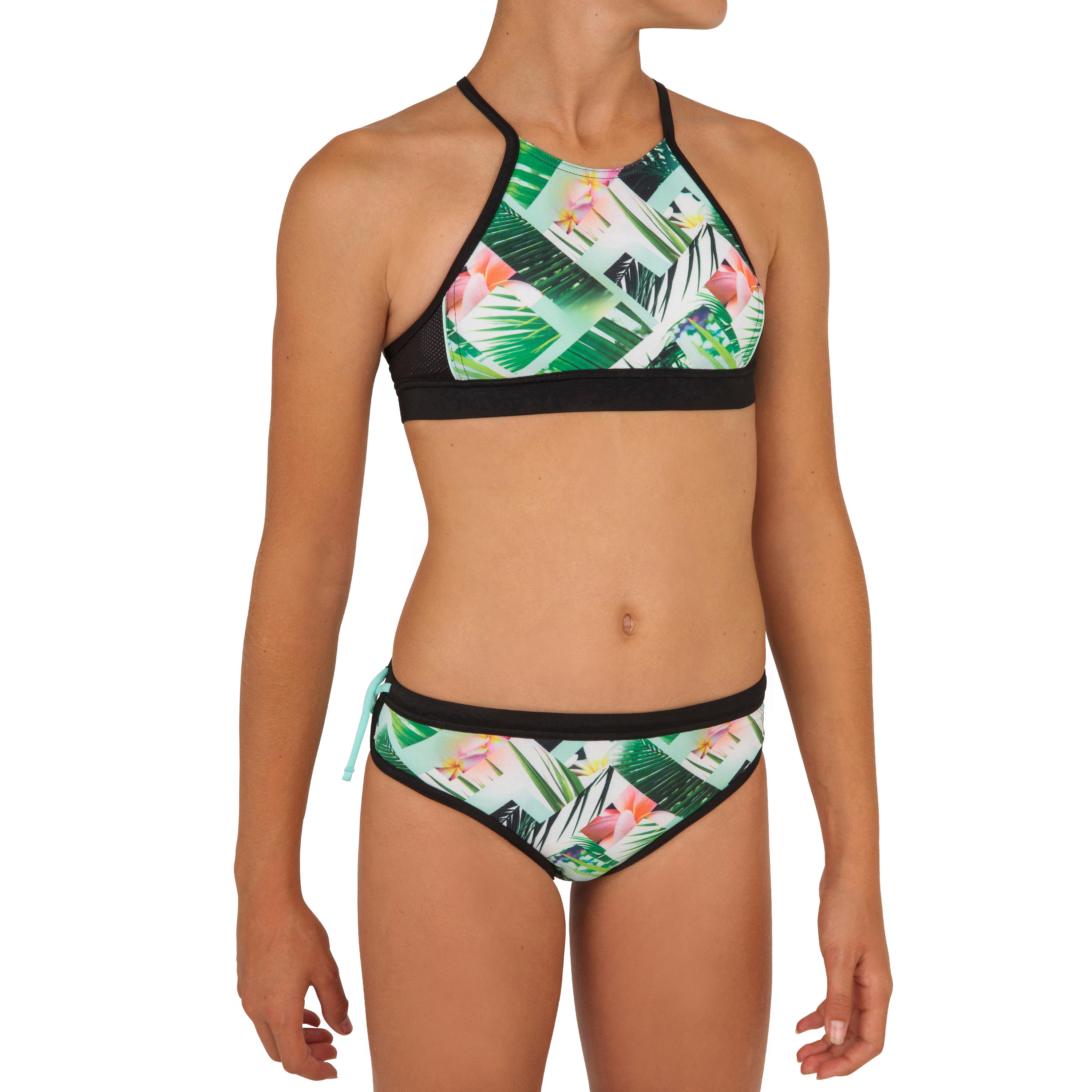 OLAIAN Bikini-Hose Surfen M?dchen Mas 900 Tiare 141-148cm 10-11J
