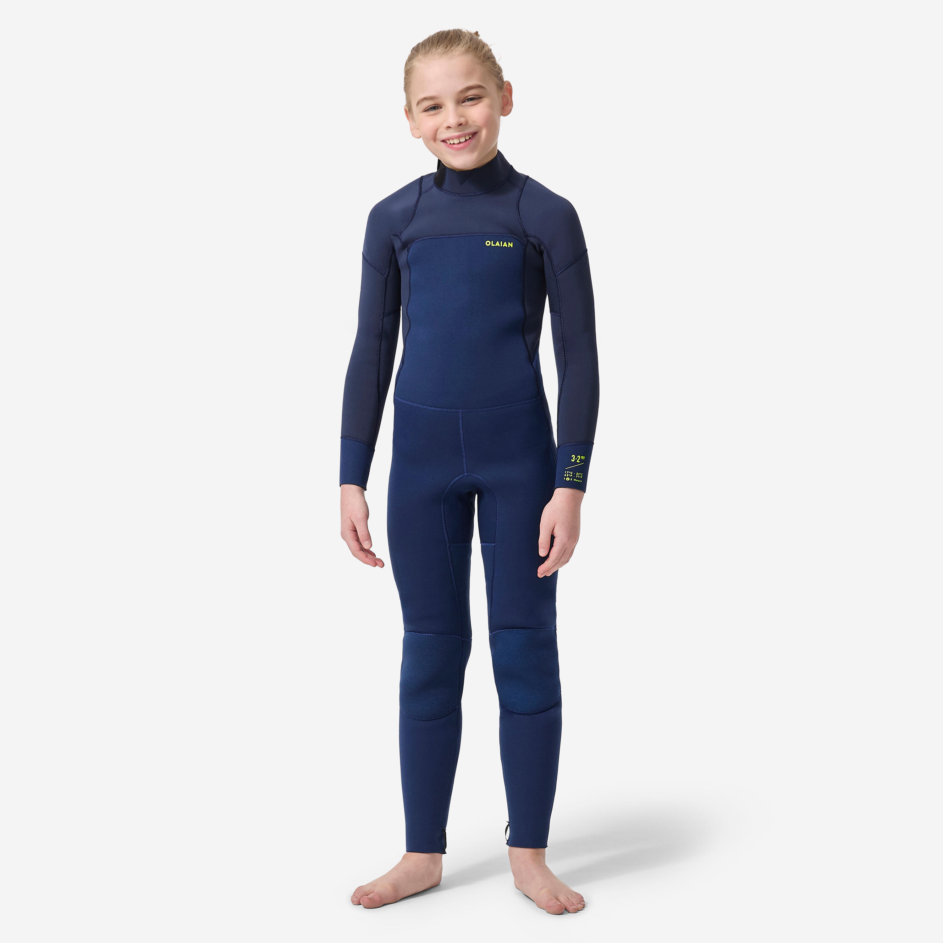 OLAIAN Neoprenanzug Surfen Kinder R?ckenrei?verschluss 3/2?mm blau/schwarz 161-172cm 14-15J