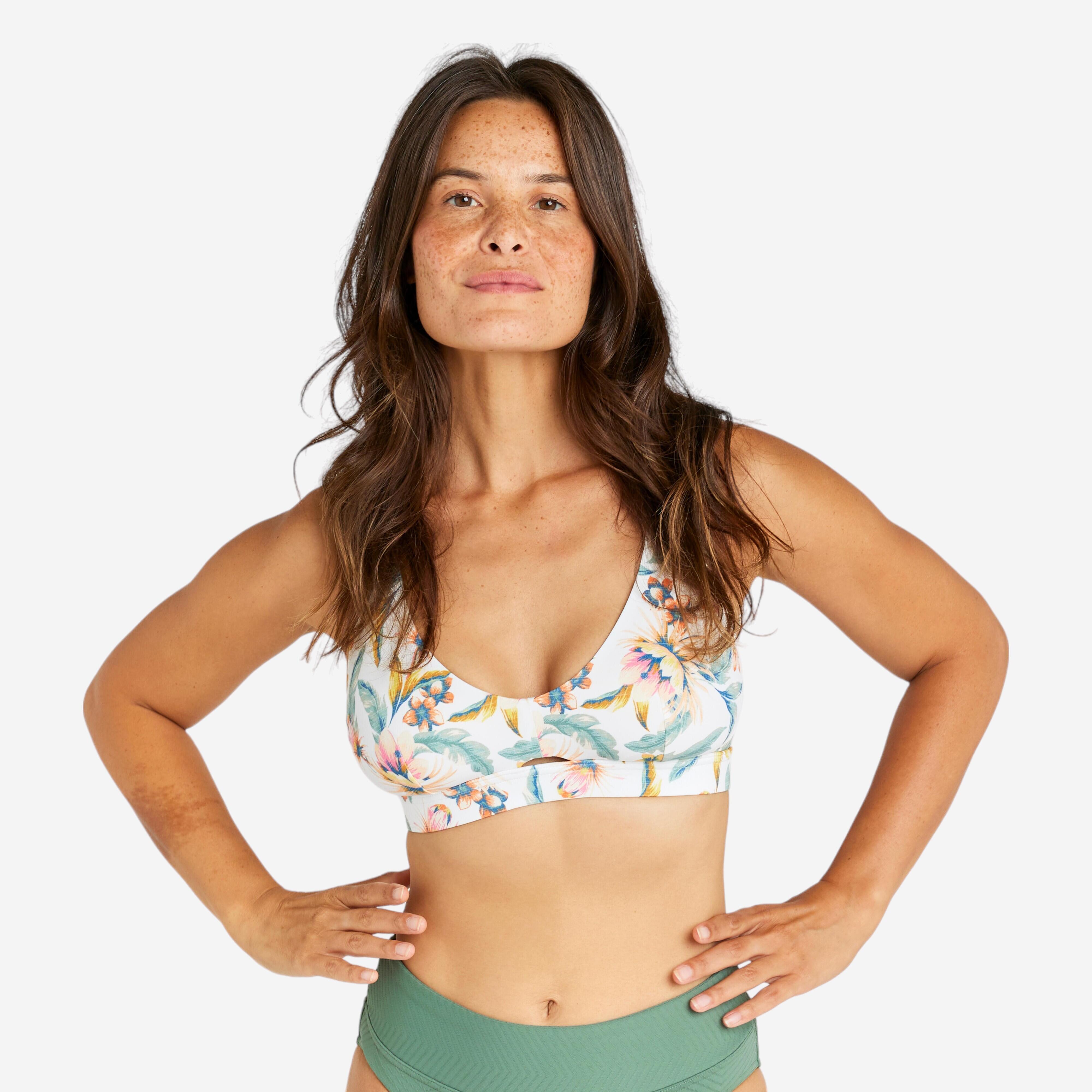 OLAIAN Bikini-Oberteil Damen Bustier Agatha Belly wei? 75 B