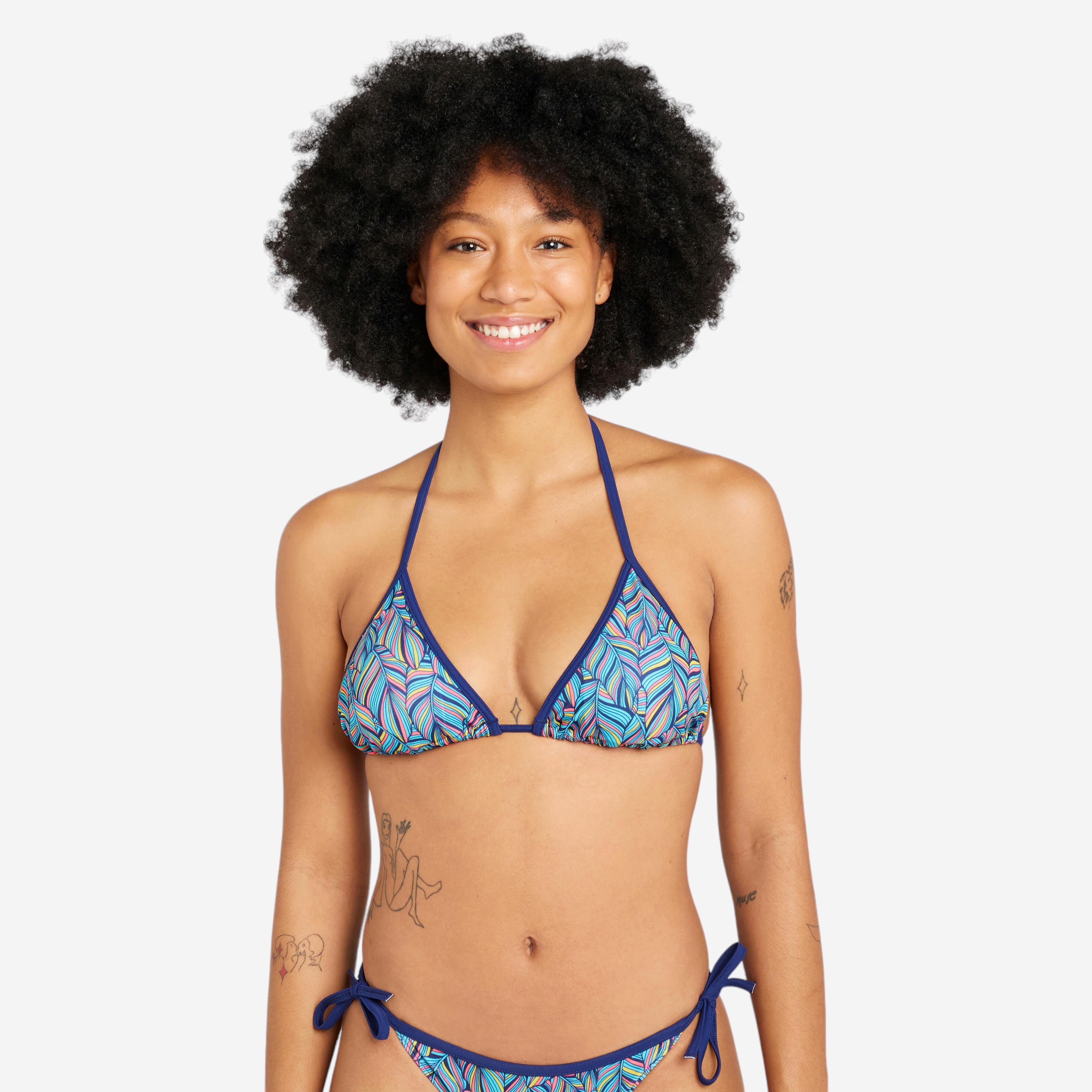 OLAIAN Bikini-Oberteil Triangel Damen - Mae Foly t?rkis DE 34 / FR 36