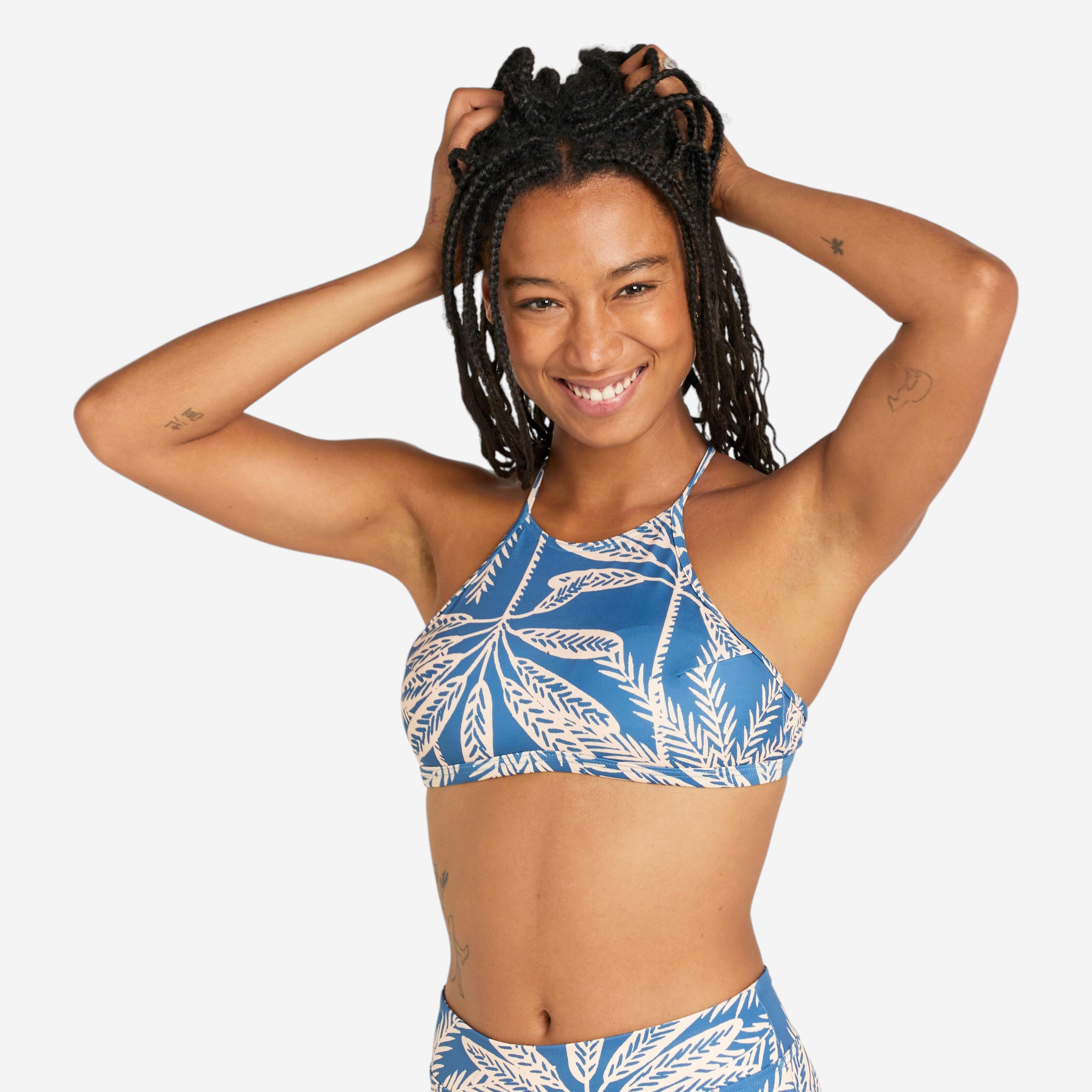 OLAIAN Bikini-Oberteil Bustier Damen - Andrea Palmer blau 70A