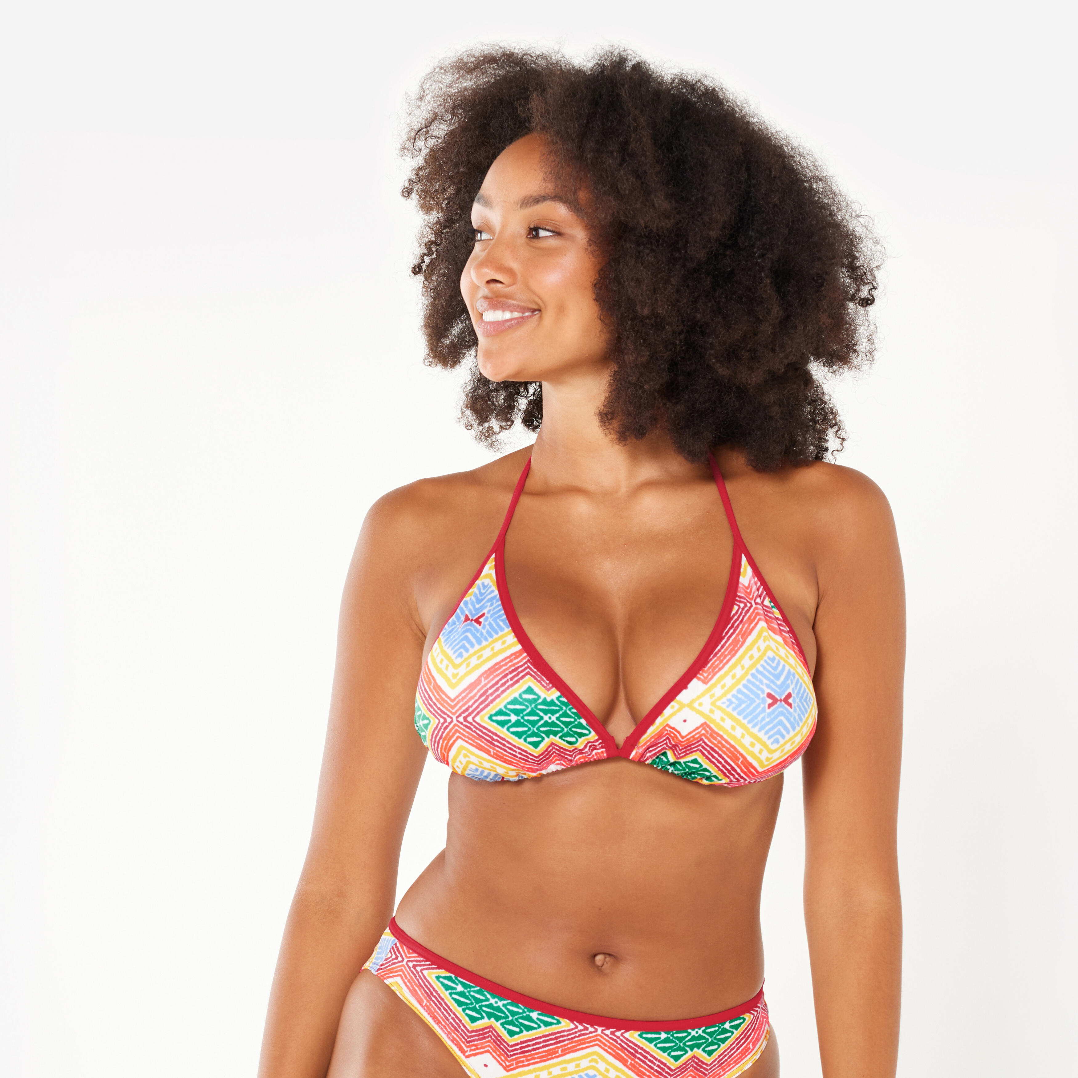 OLAIAN Bikini-Oberteil Damen Triangel Surfen Mae Sangria rot DE 36 / FR 38