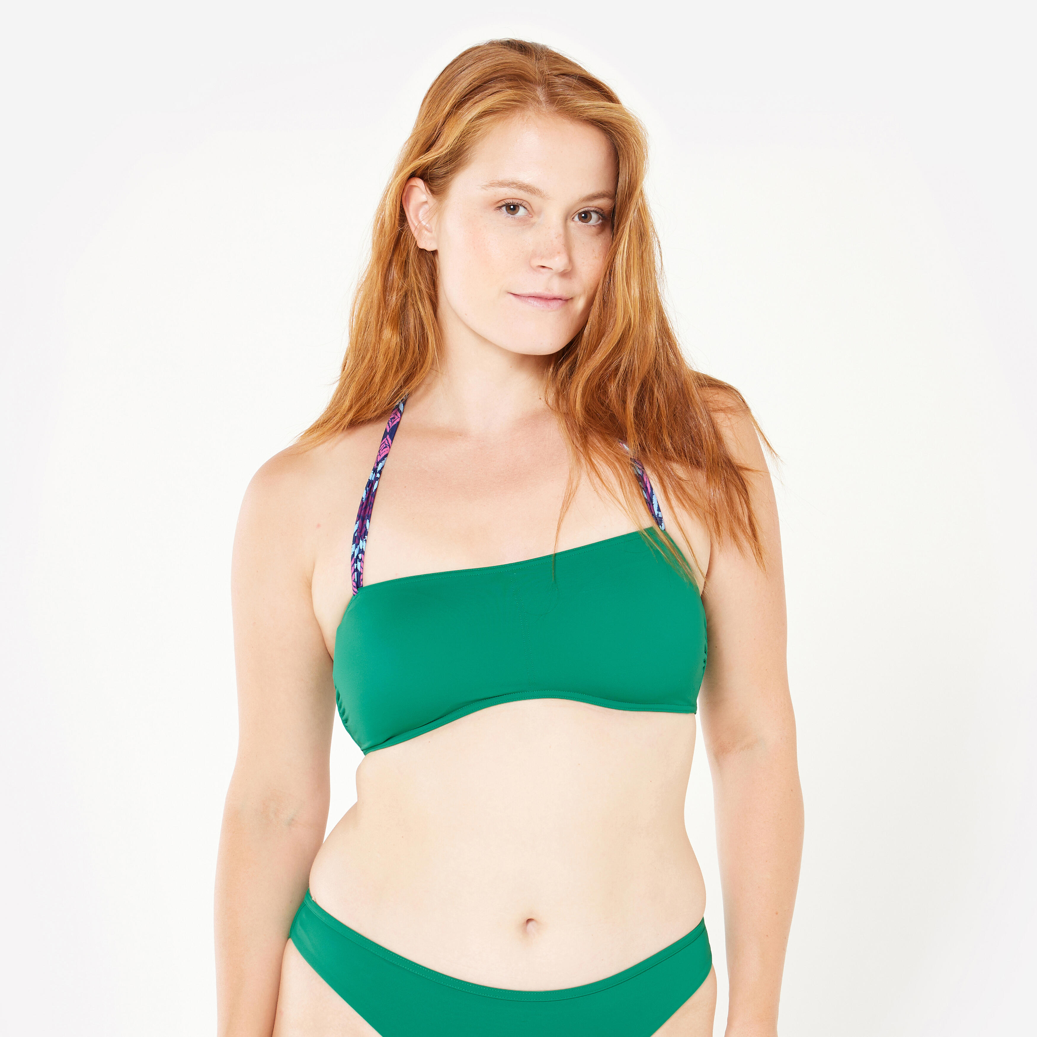 OLAIAN Bikini-Oberteil Damen Bandeau Surfen Lori gr?n 80D