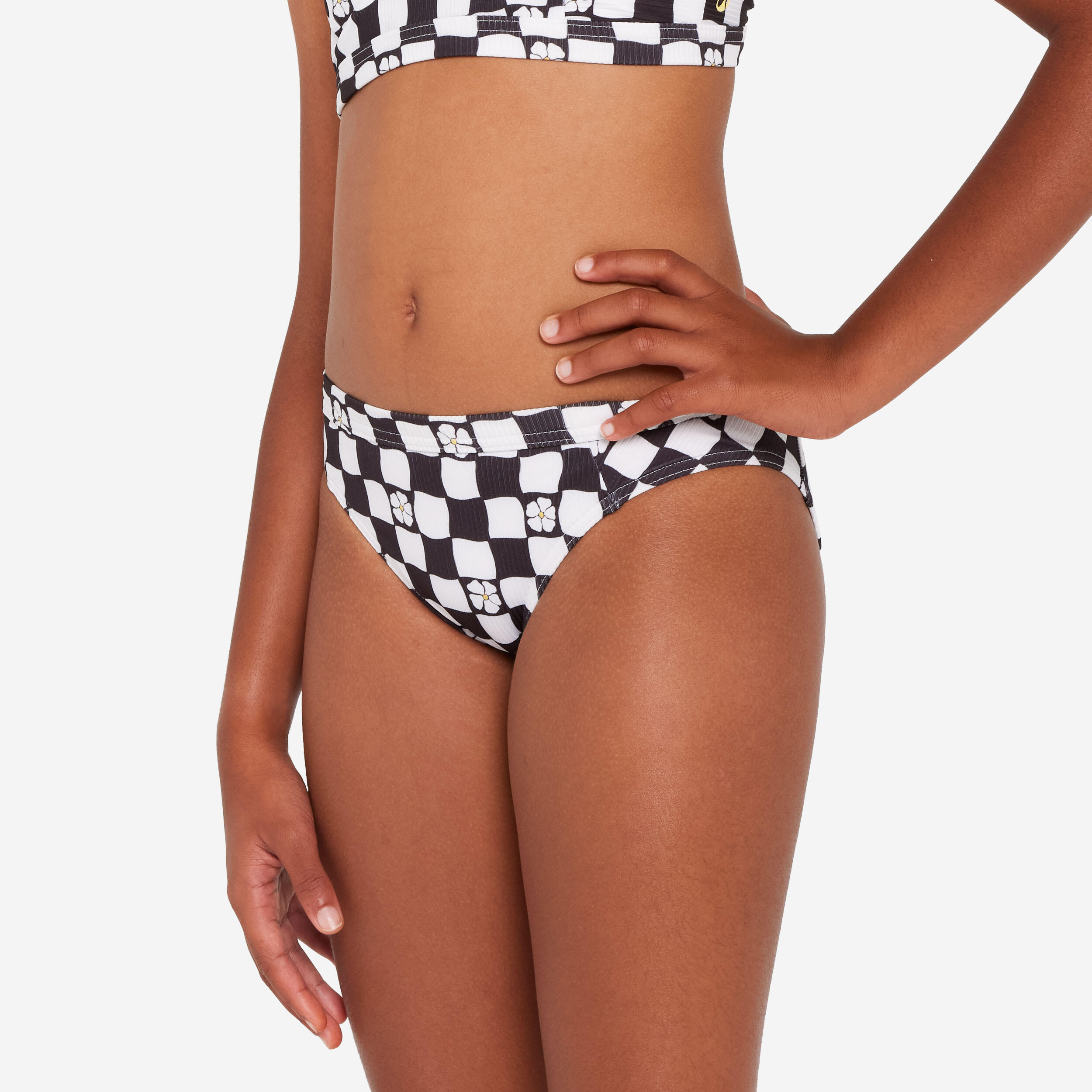 OLAIAN Bikini-Hose Surfen M?dchen Alma Hao schwarz/wei? 160-166cm 14-15J