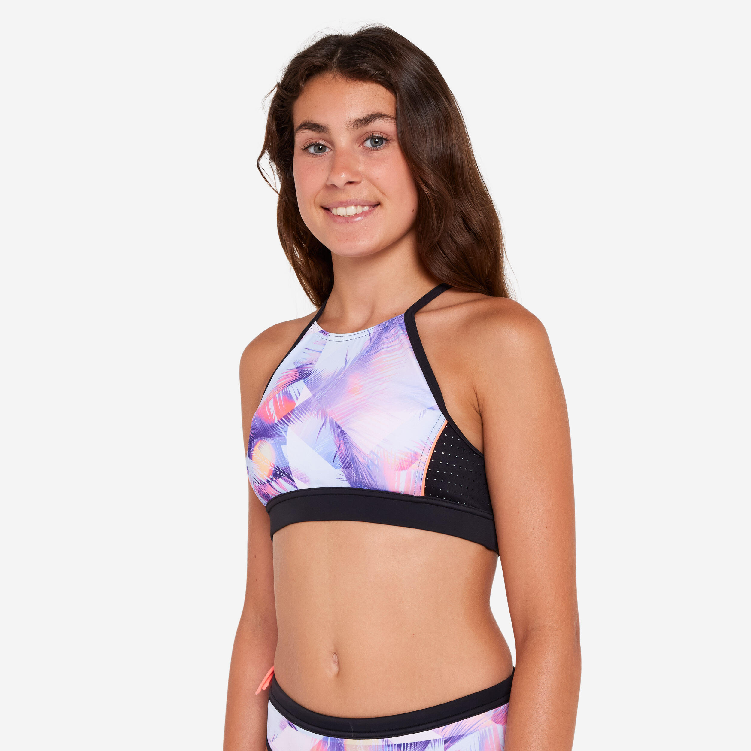 OLAIAN Bikini-Oberteil Surfen M?dchen Bustier 900 Baha rosa 160-166cm 14-15J