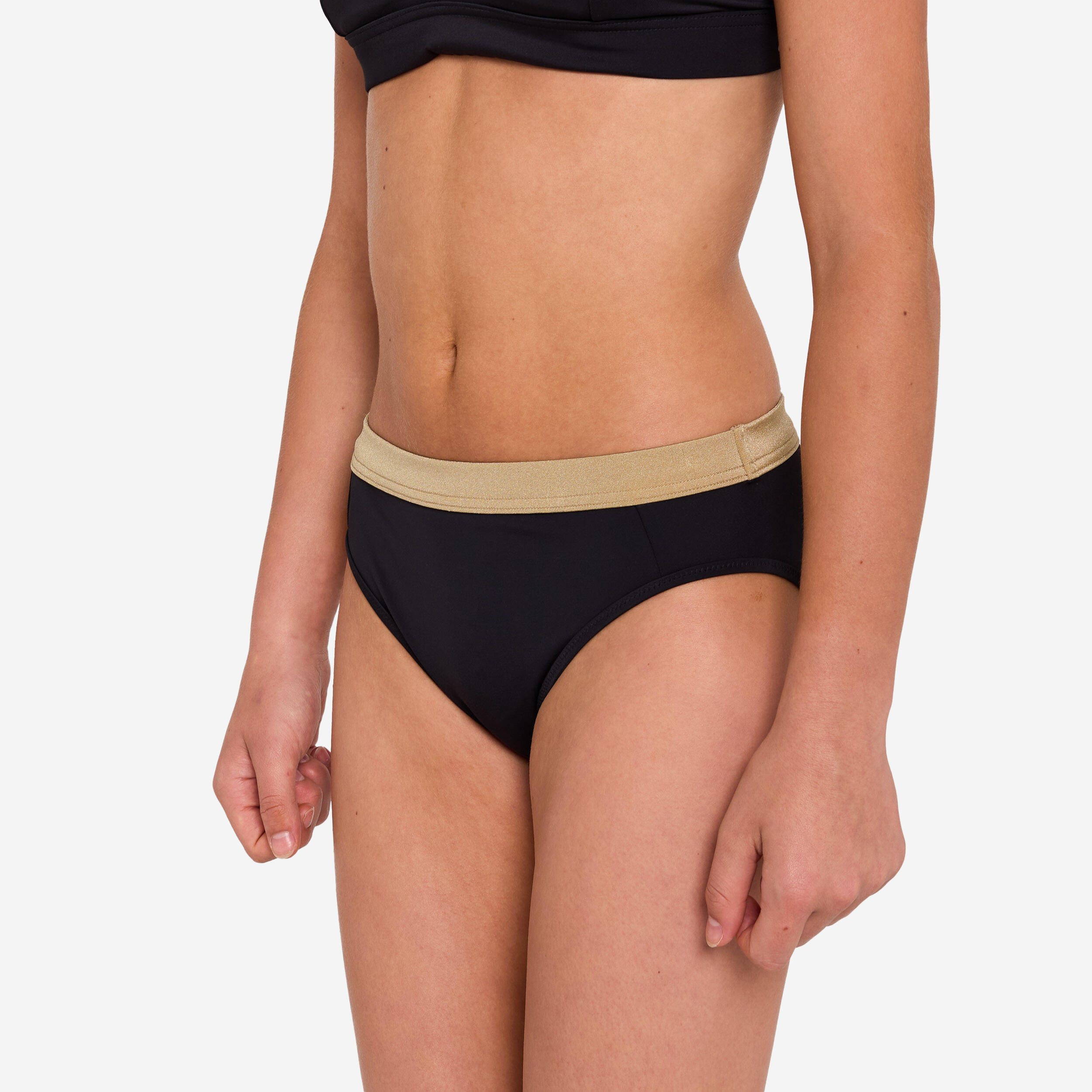 OLAIAN Bikini-Hose M?dchen 900 Buddy schwarz/gold 131-140cm 8-9J