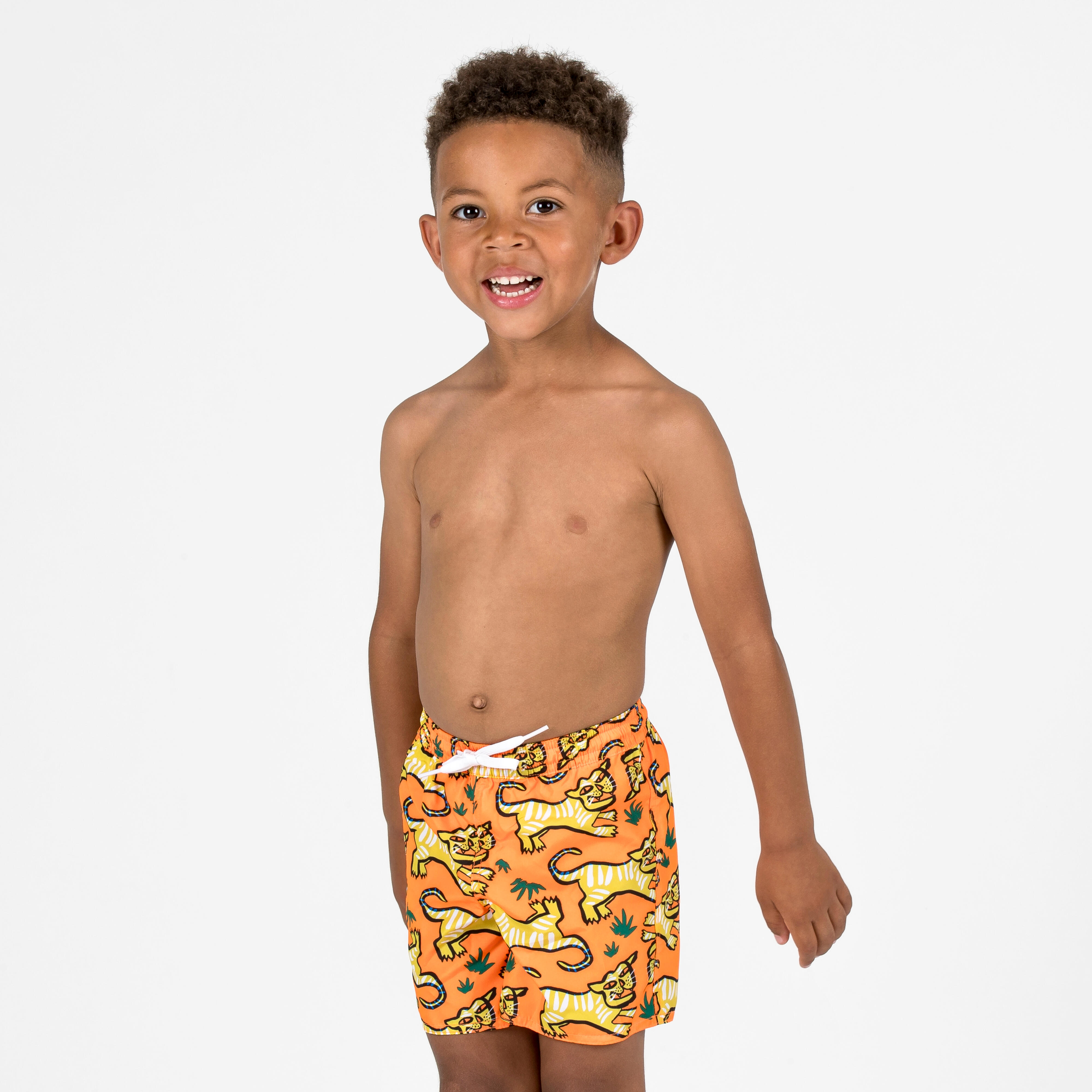 OLAIAN Boardshorts Kinder Jungen 100 orange 103-112cm 4-5J
