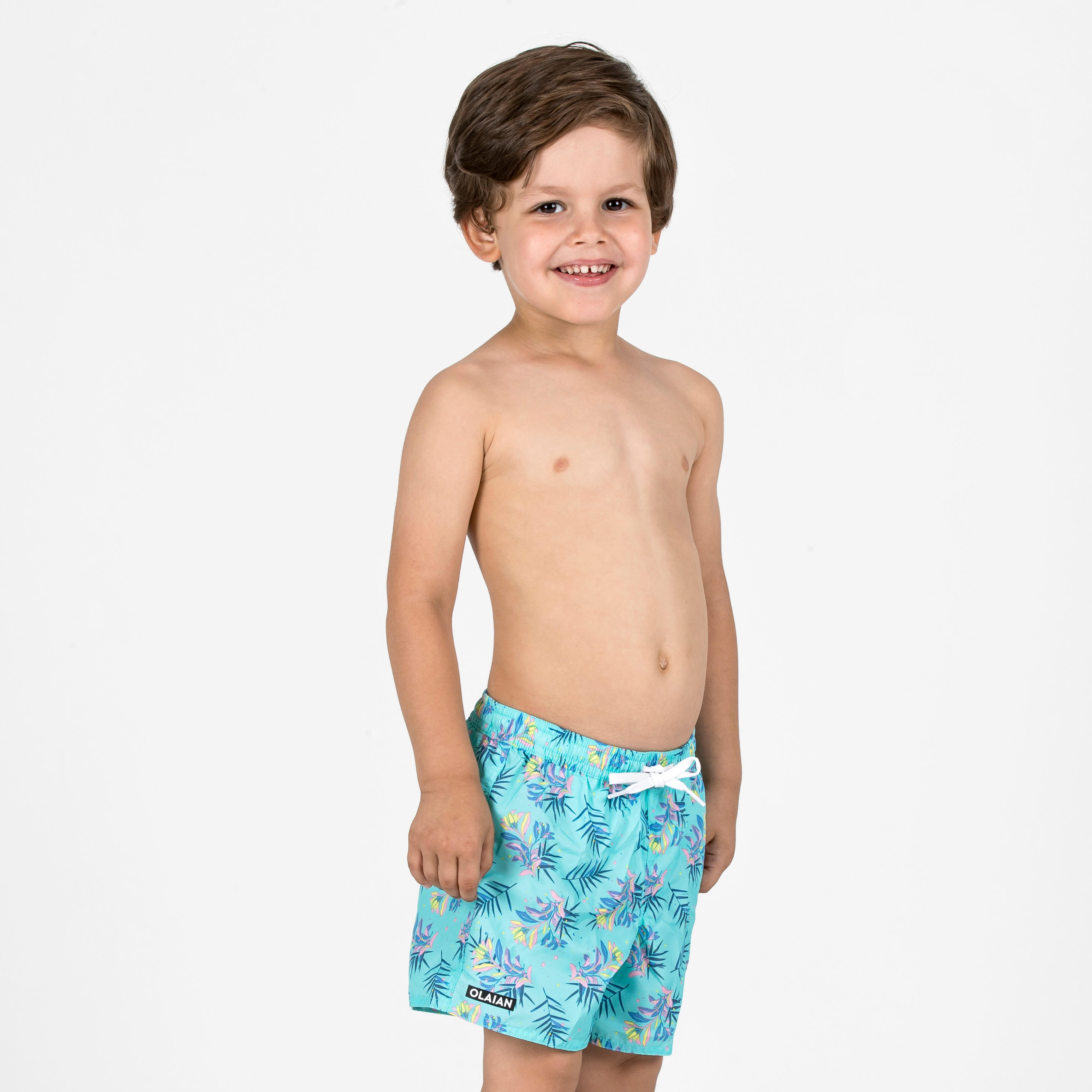 OLAIAN Boardshorts Jungen 100 Palm t?rkis 113-122cm 5-6J
