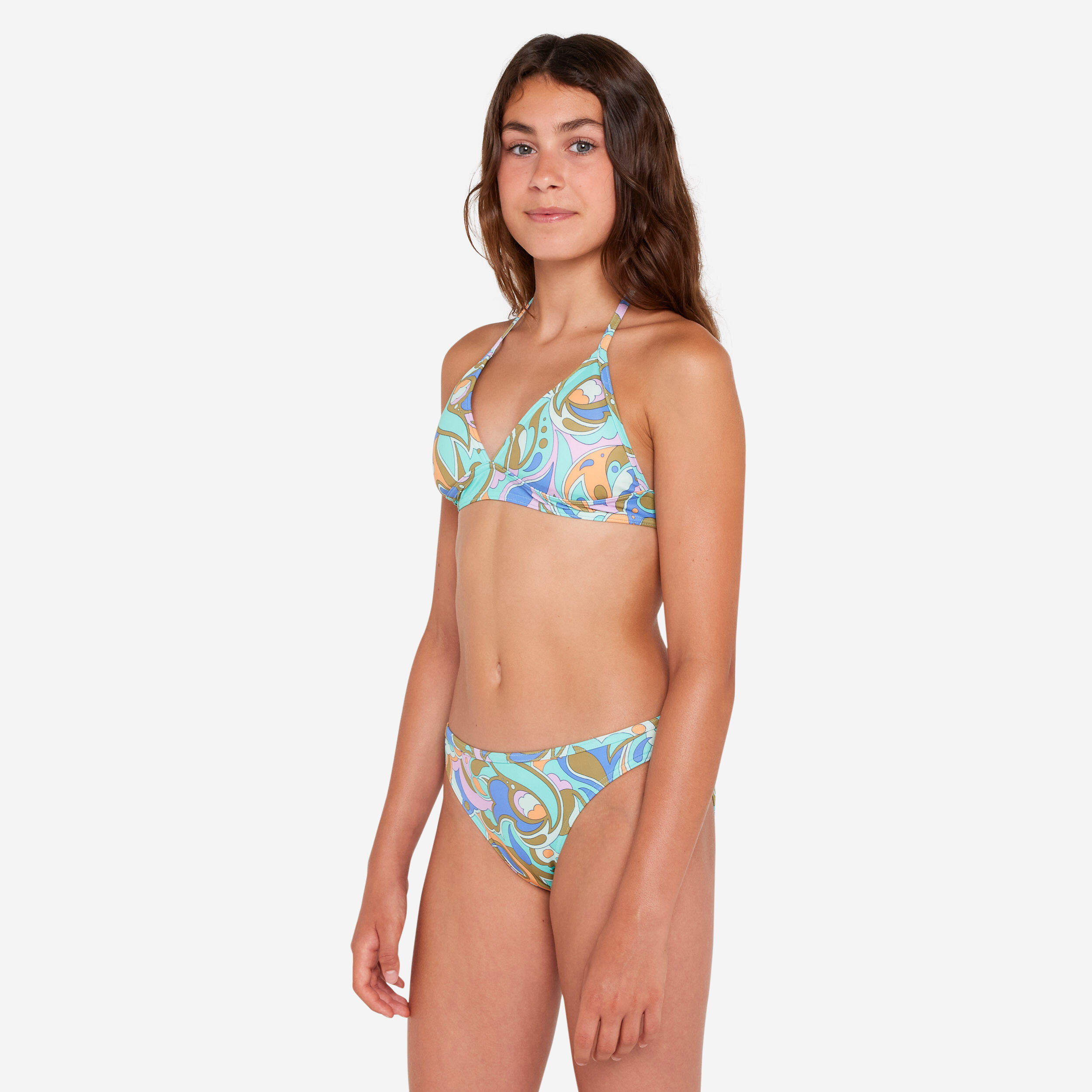 OLAIAN Bikini-Set Surfen M?dchen Tali gebl?mt/mehrfarbig 131-140cm 8-9J
