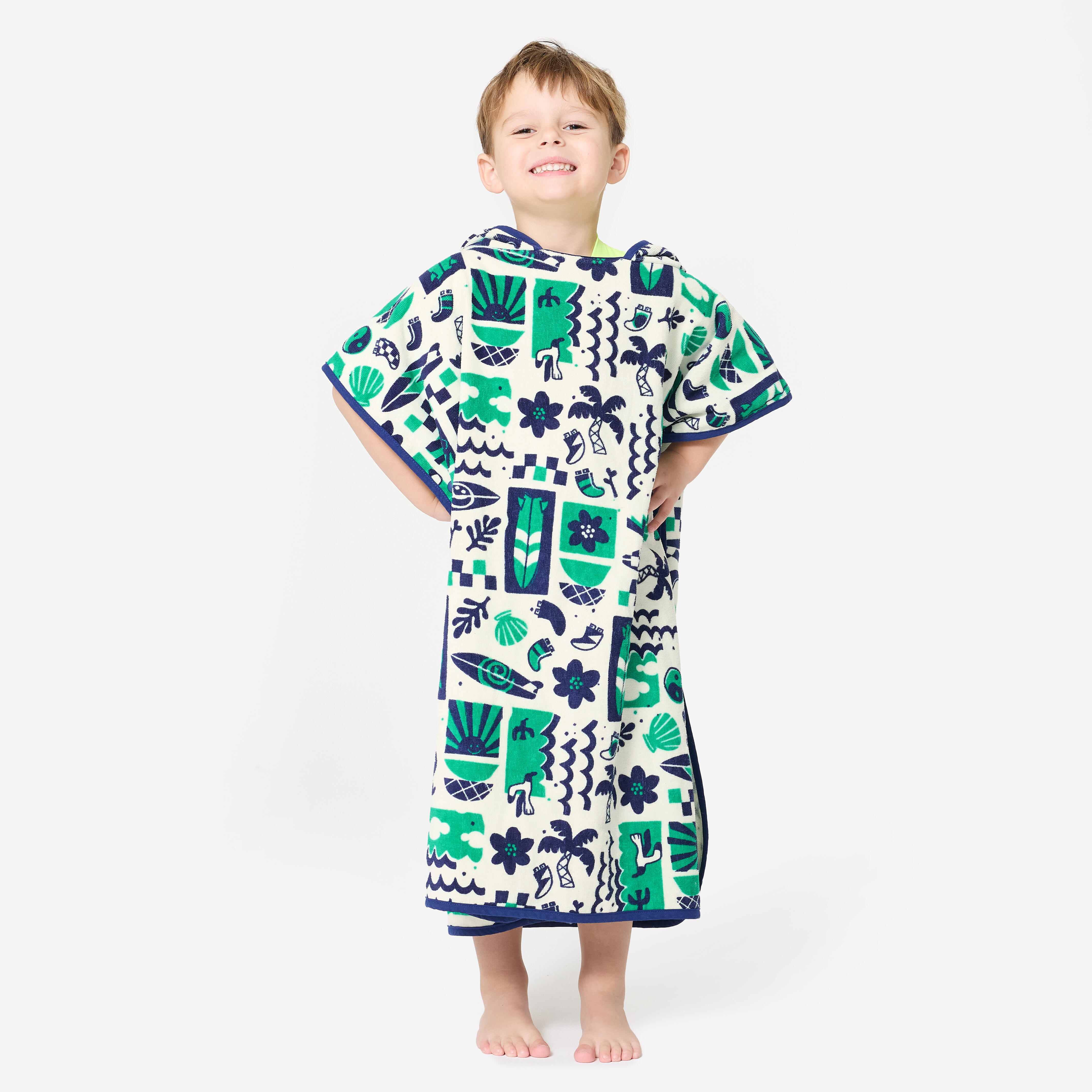 OLAIAN Surf-Poncho Kinder 500 Naive 110-135?cm blau No Size