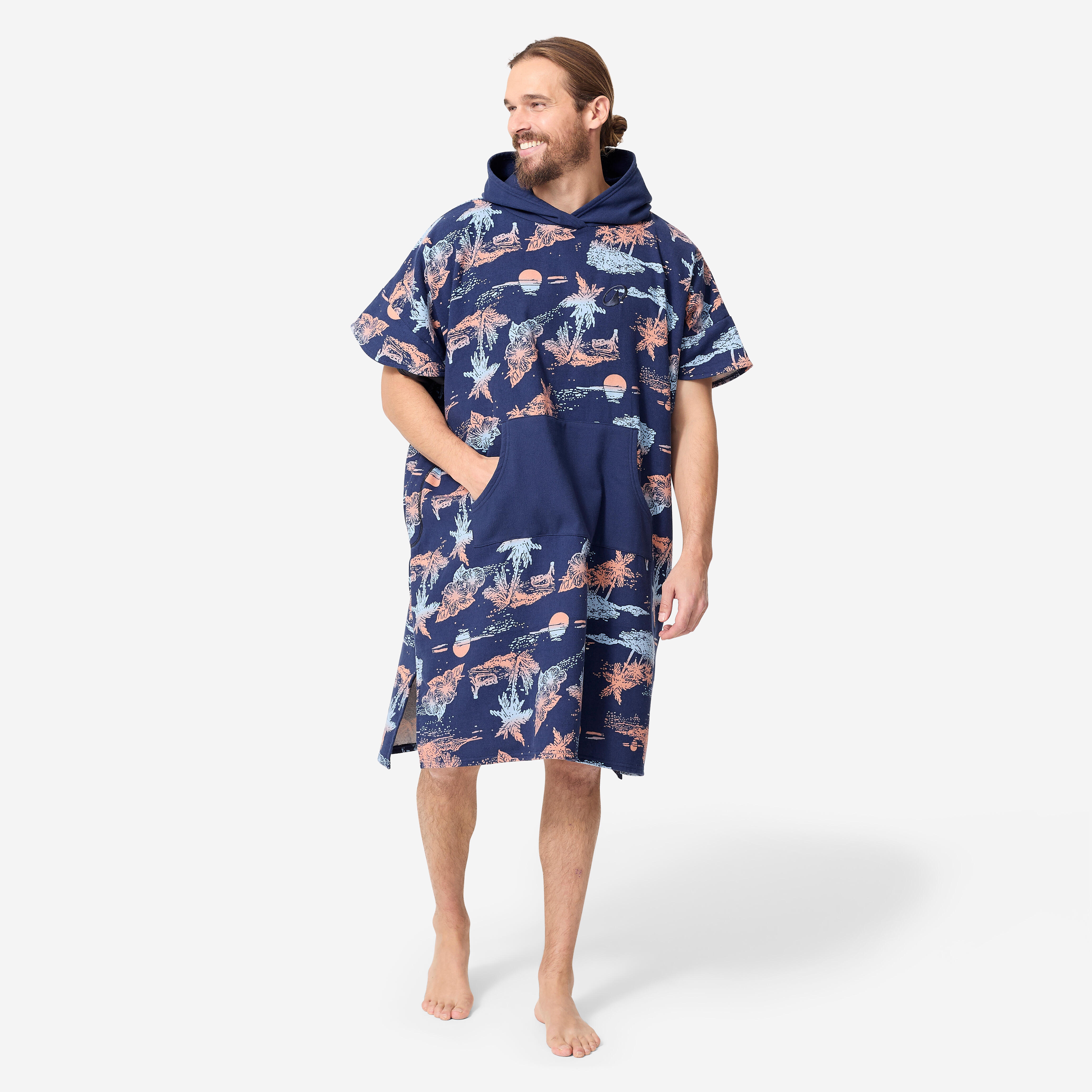 Decathlon Surf-Poncho Damen/Herren - 500 Stories blau No Size