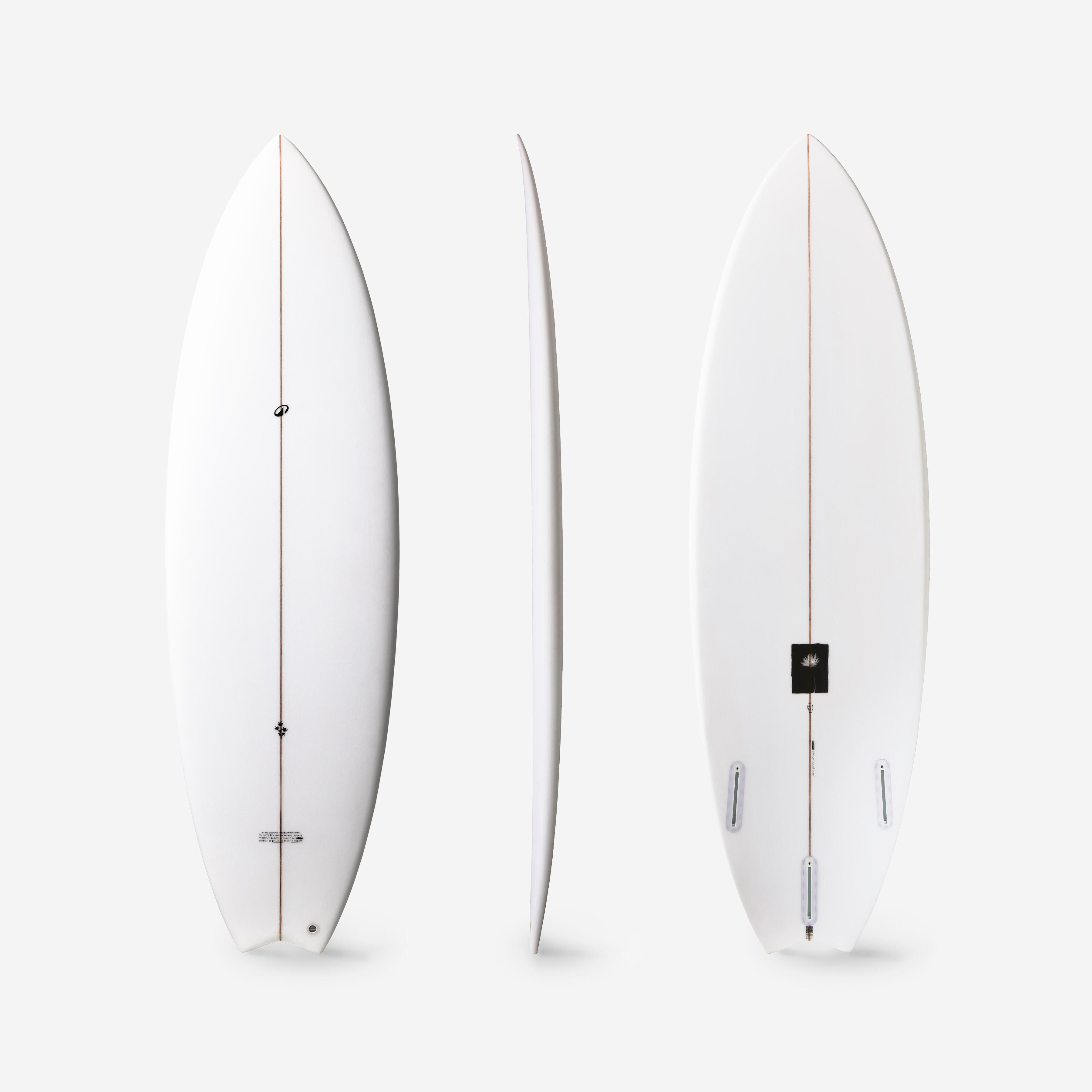 OLAIAN Shortboard 5'8 bis 6' f?r kleine Wellen mit Futures Finnenboxen ohne Finnen 6'