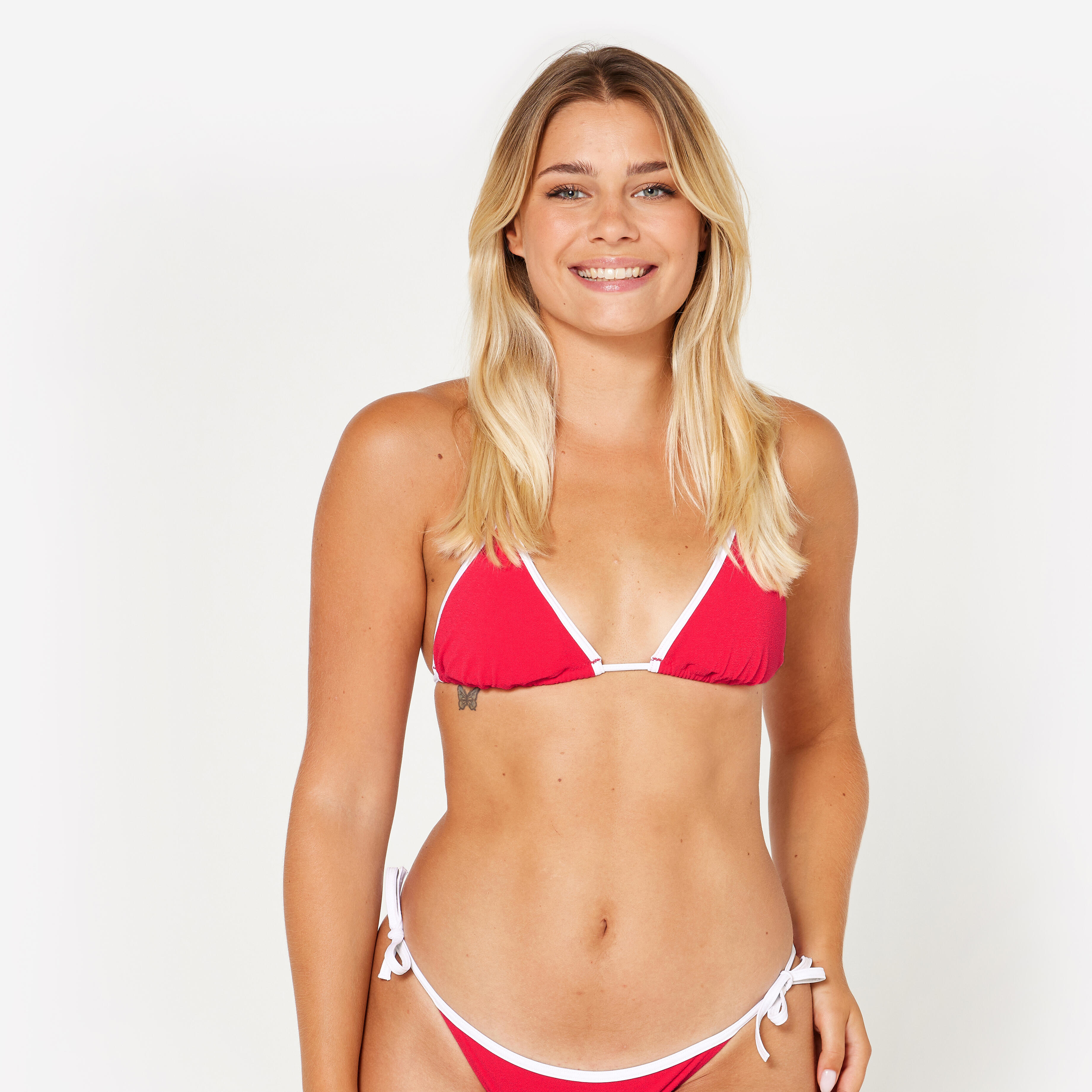 OLAIAN Bikini-Oberteil Damen Triangel Frottee Mae rosa DE 40 / FR 42