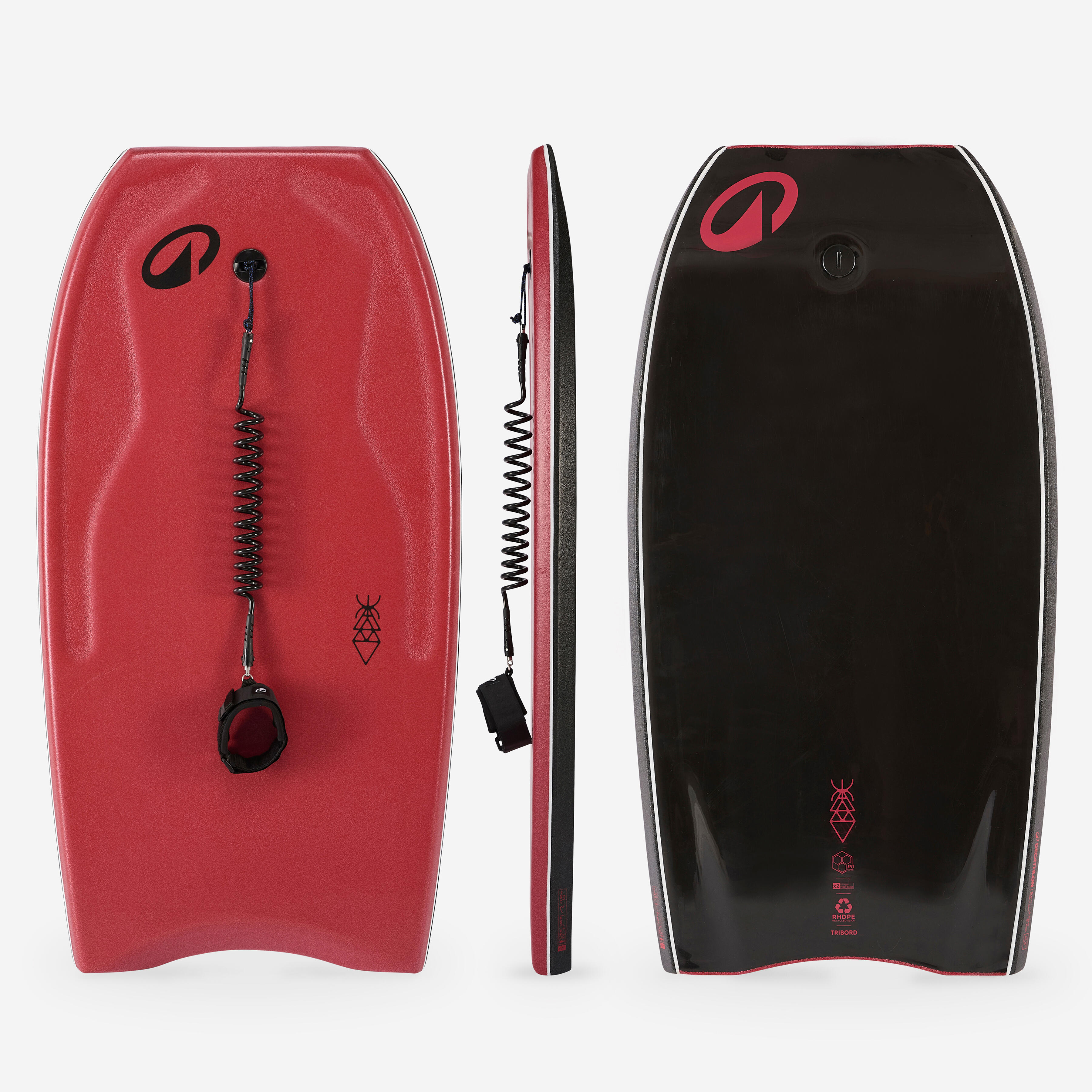 Decathlon Bodyboard 500 rot 41.5