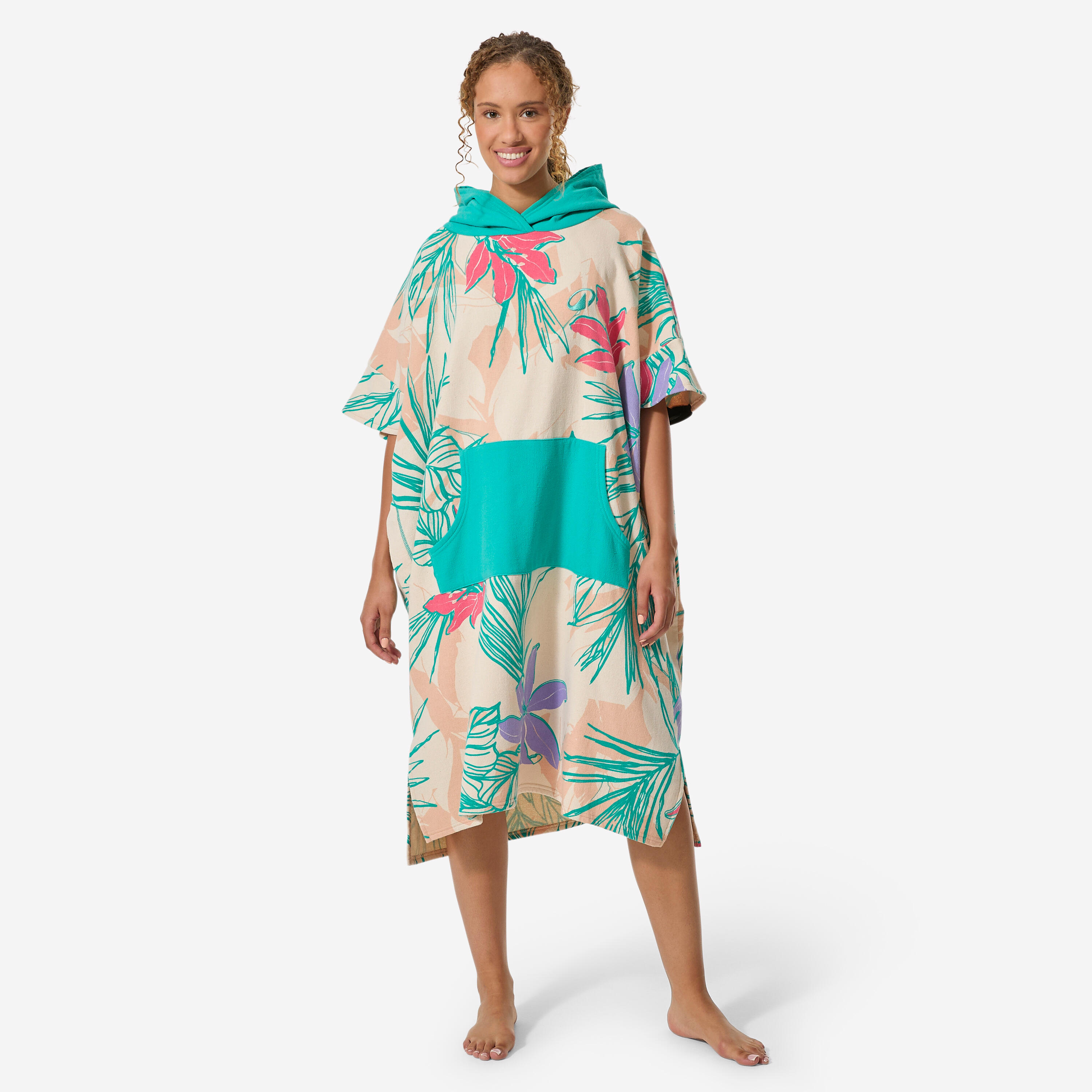 Decathlon Surf-Poncho Erwachsene ab 150 cm Lumi 500 grün No Size