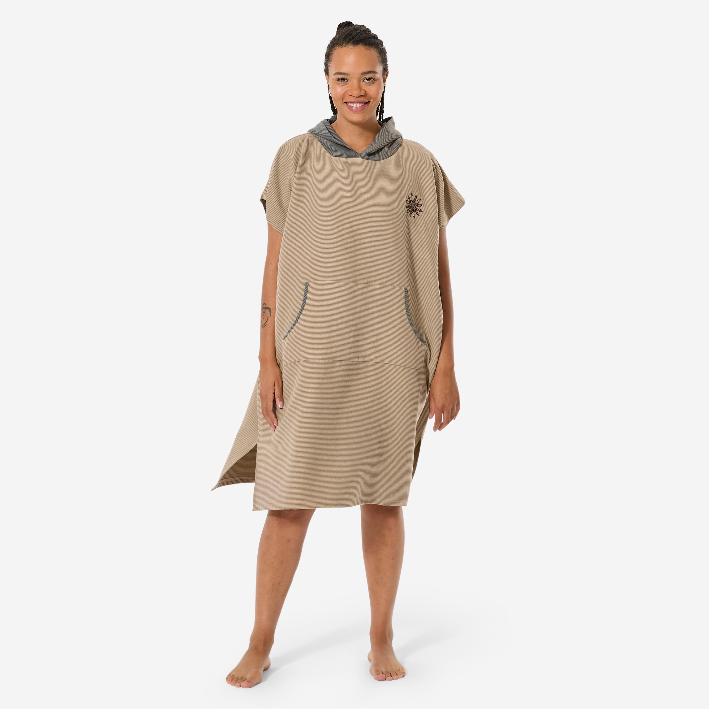 Decathlon Surf-Poncho Mikrofaser 150 khaki No Size