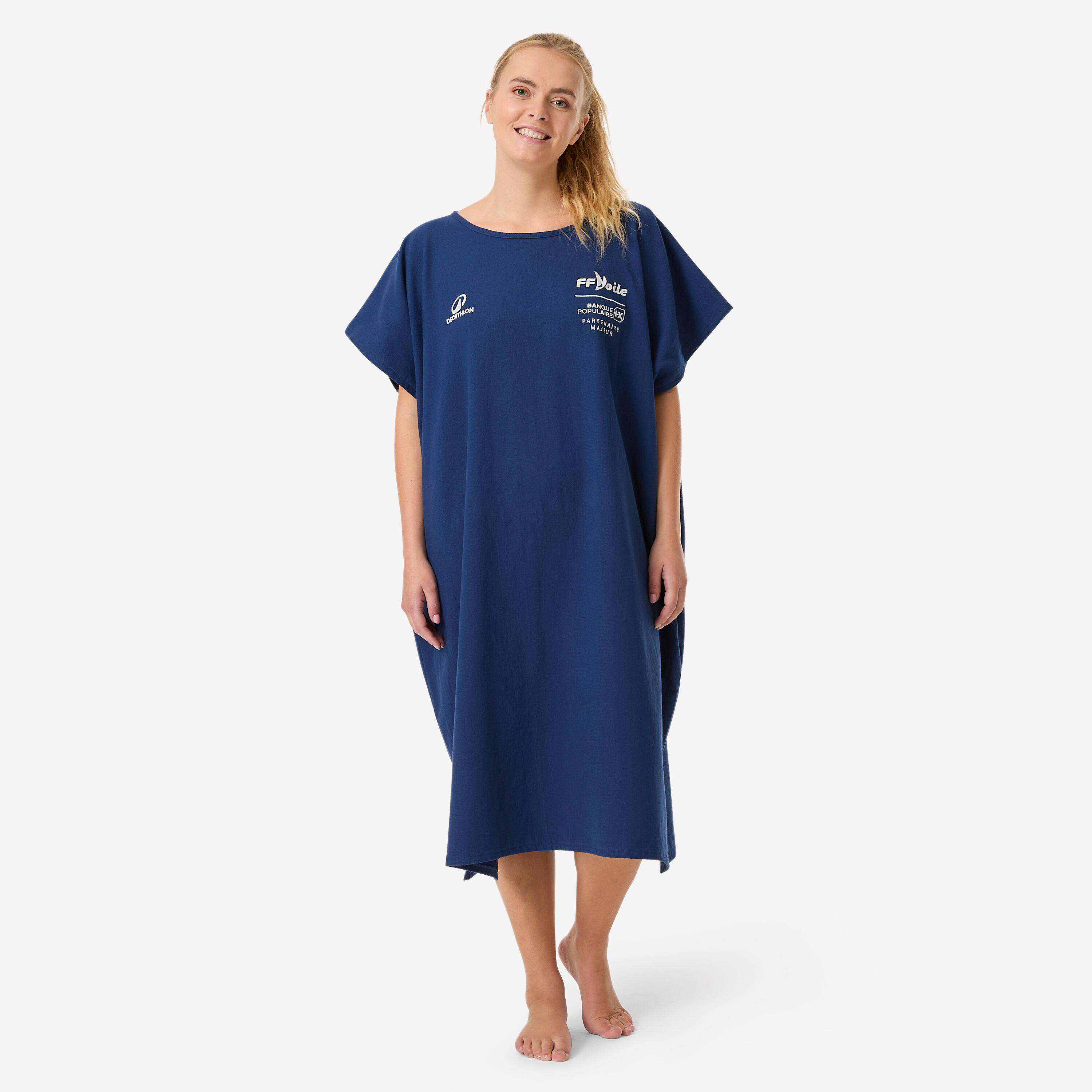 Decathlon Surf-Poncho FFV Französischer Segelverband 100 Einheitsgröße