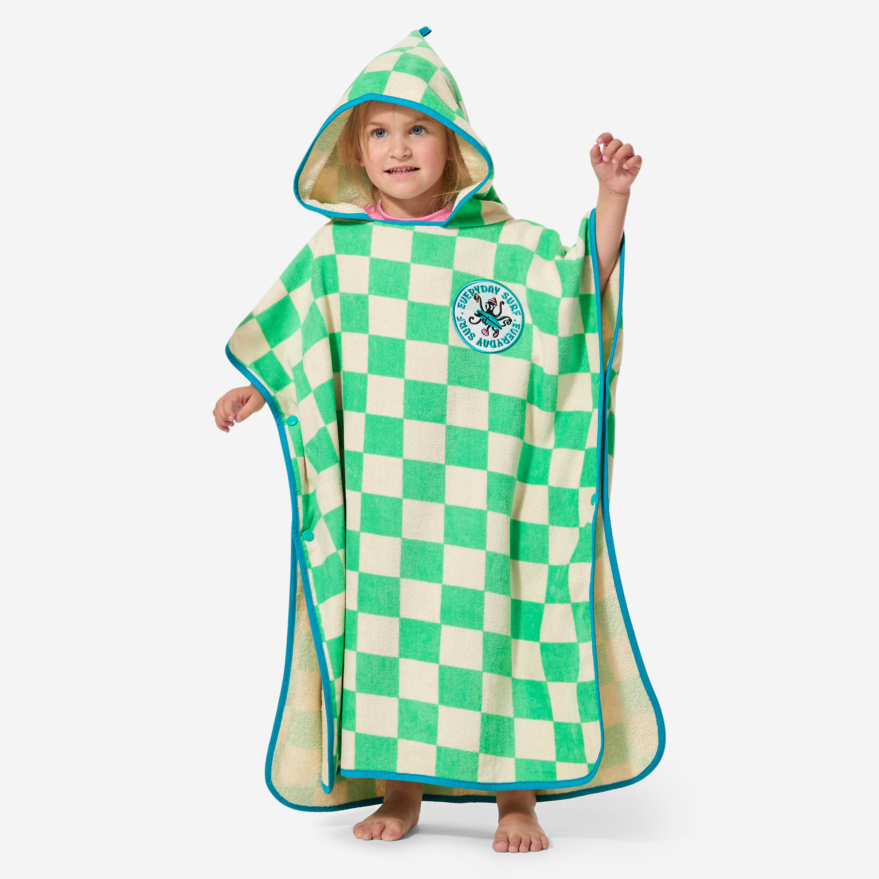 Decathlon Surf-Poncho Kinder 110–135 cm 500 Poulpy grün 