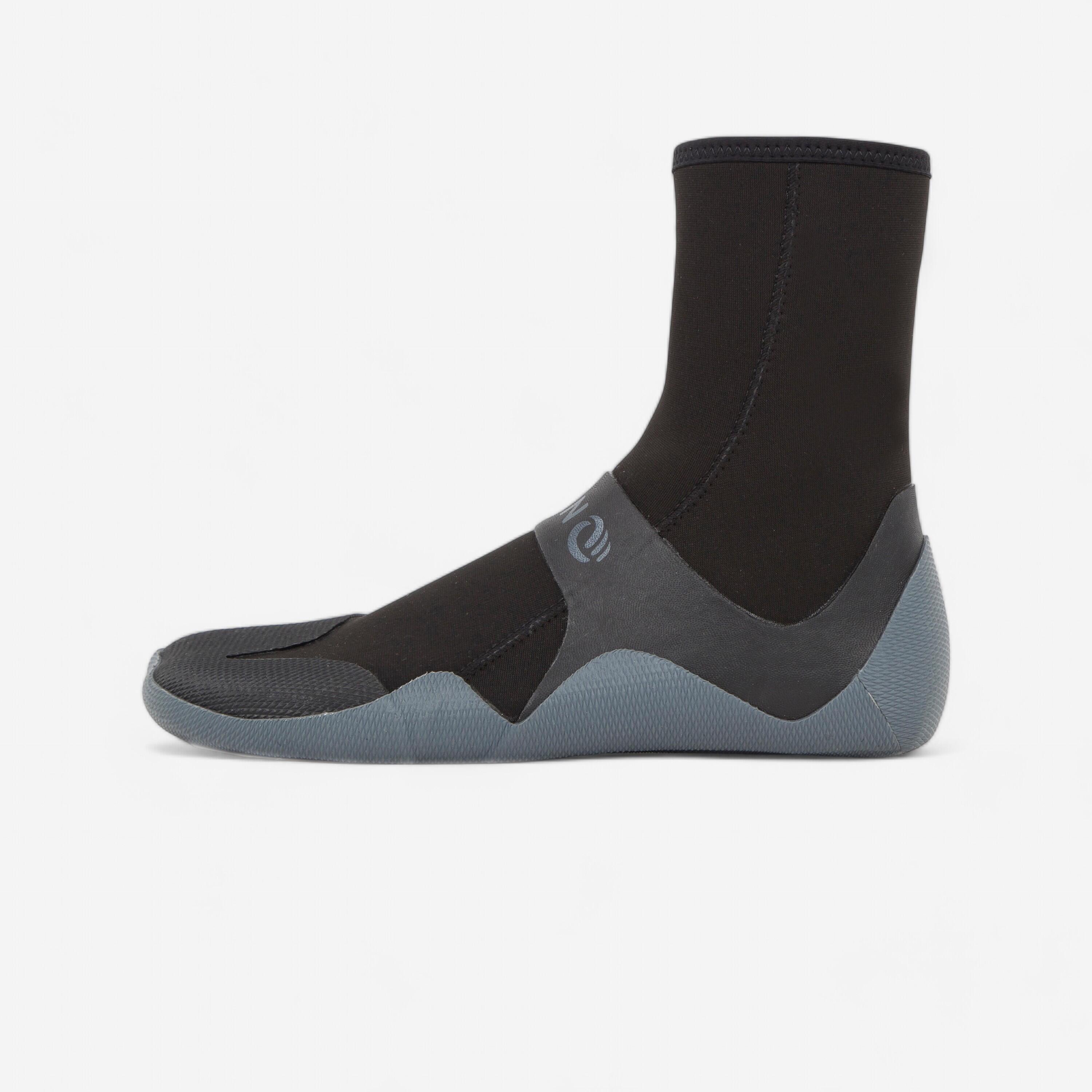 OLAIAN Neoprenschuhe Surfen Zip 500 3mm schwarz/grau 37/38