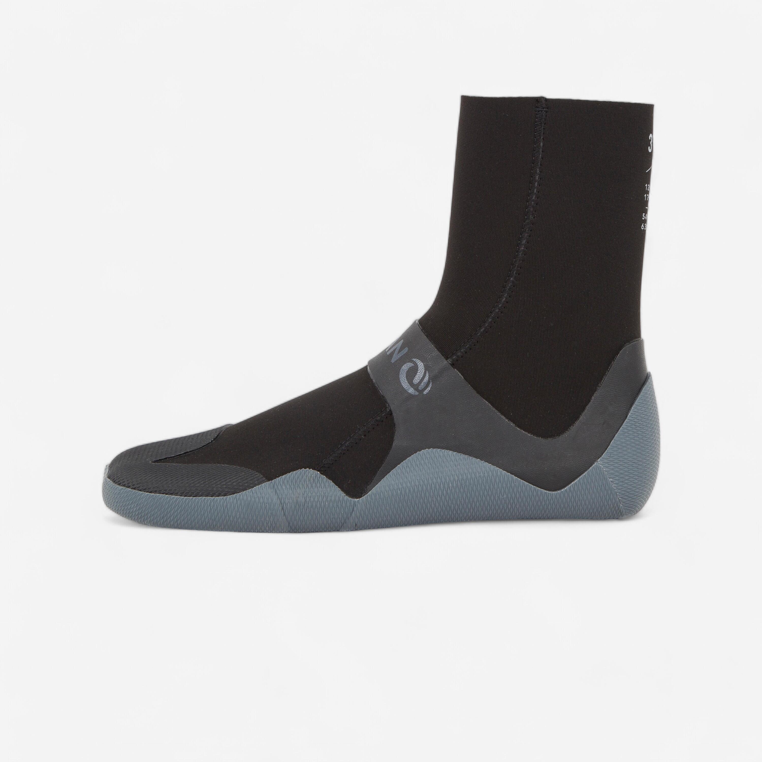 OLAIAN Neoprenschuhe Surfen 500 Neopren 3mm schwarz 35/36