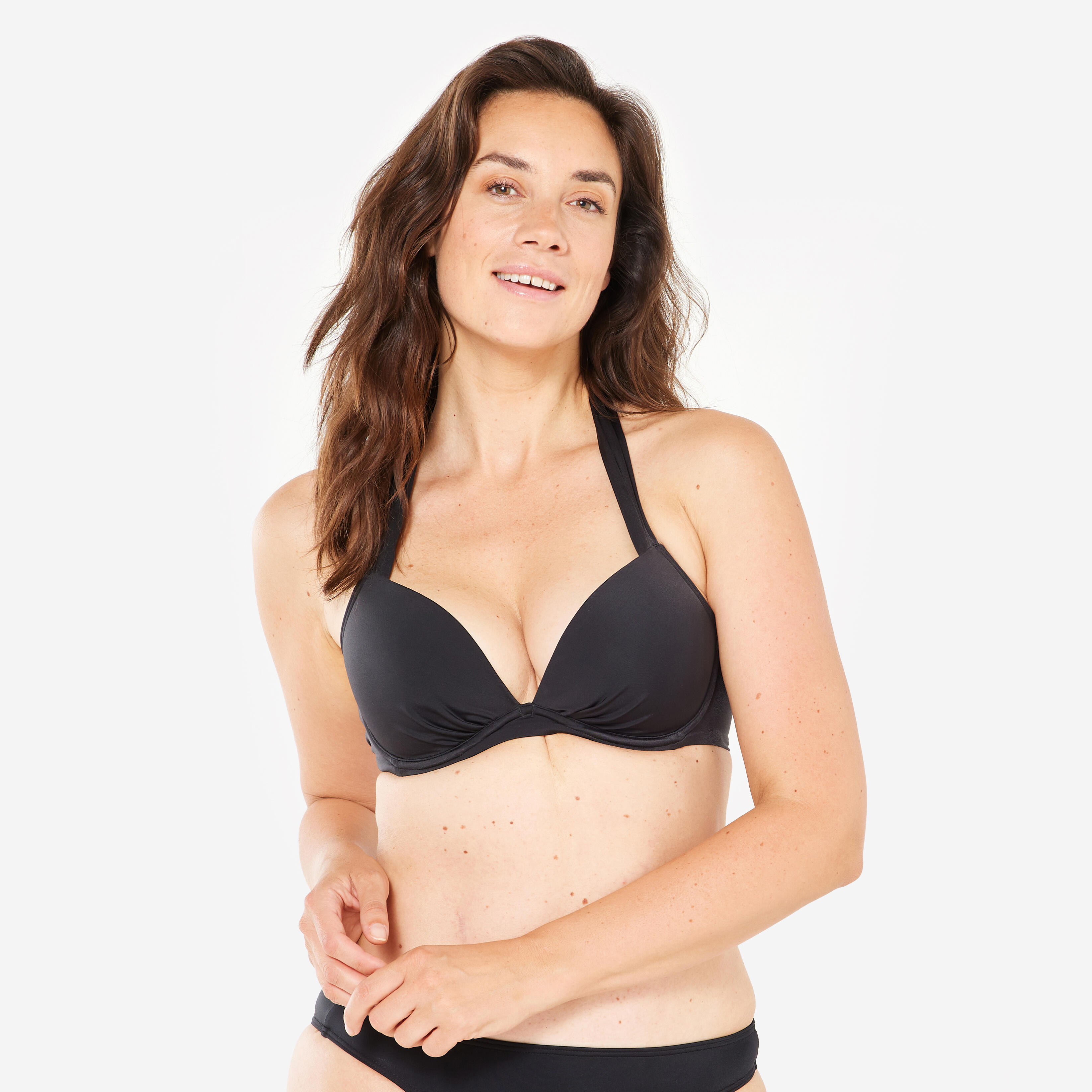 OLAIAN Bikini-Oberteil Damen Push-Up Elena angen?hte Formschalen schwarz 70 B