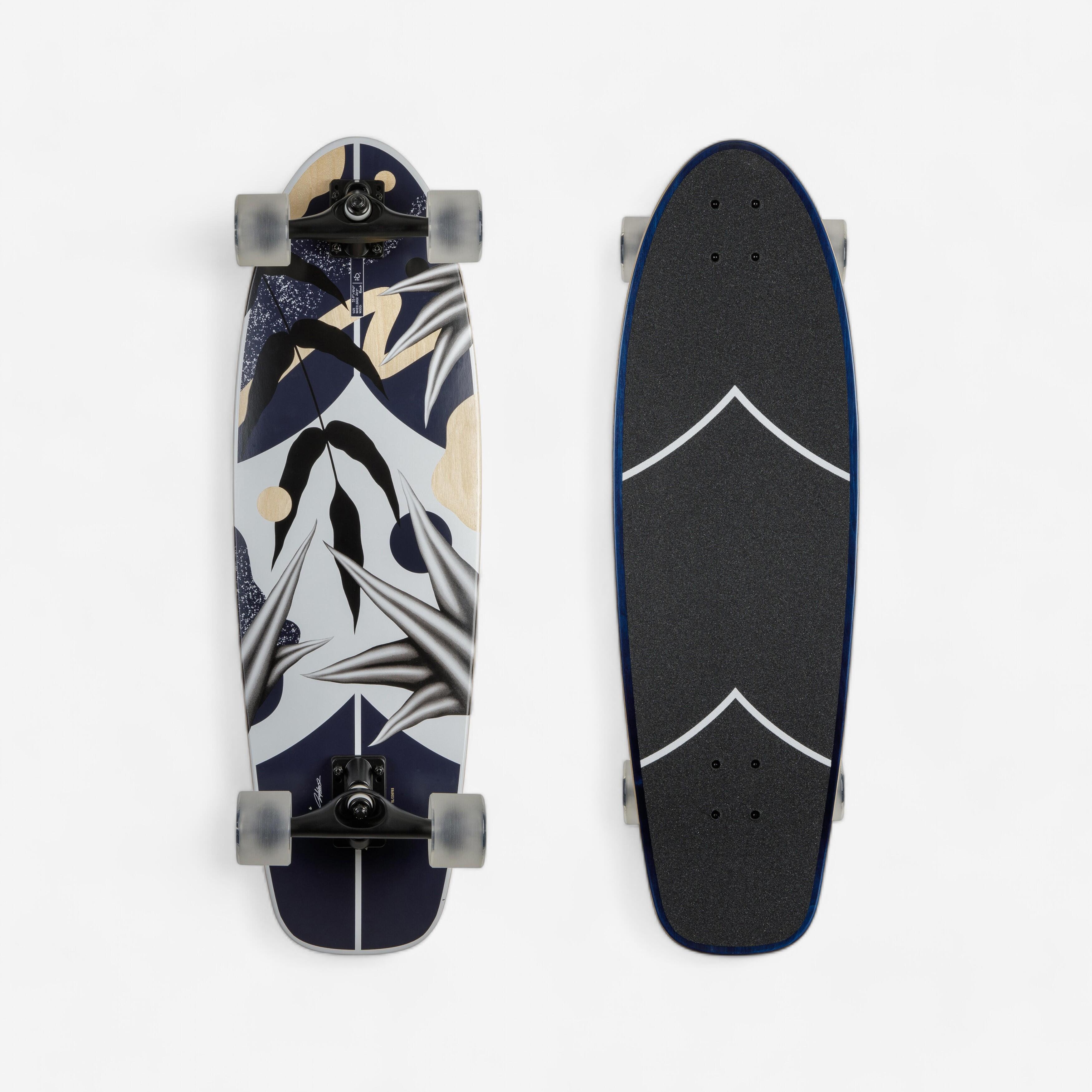 Decathlon Longboard Surf Cruiser Skateboard 33'' - Natura blau