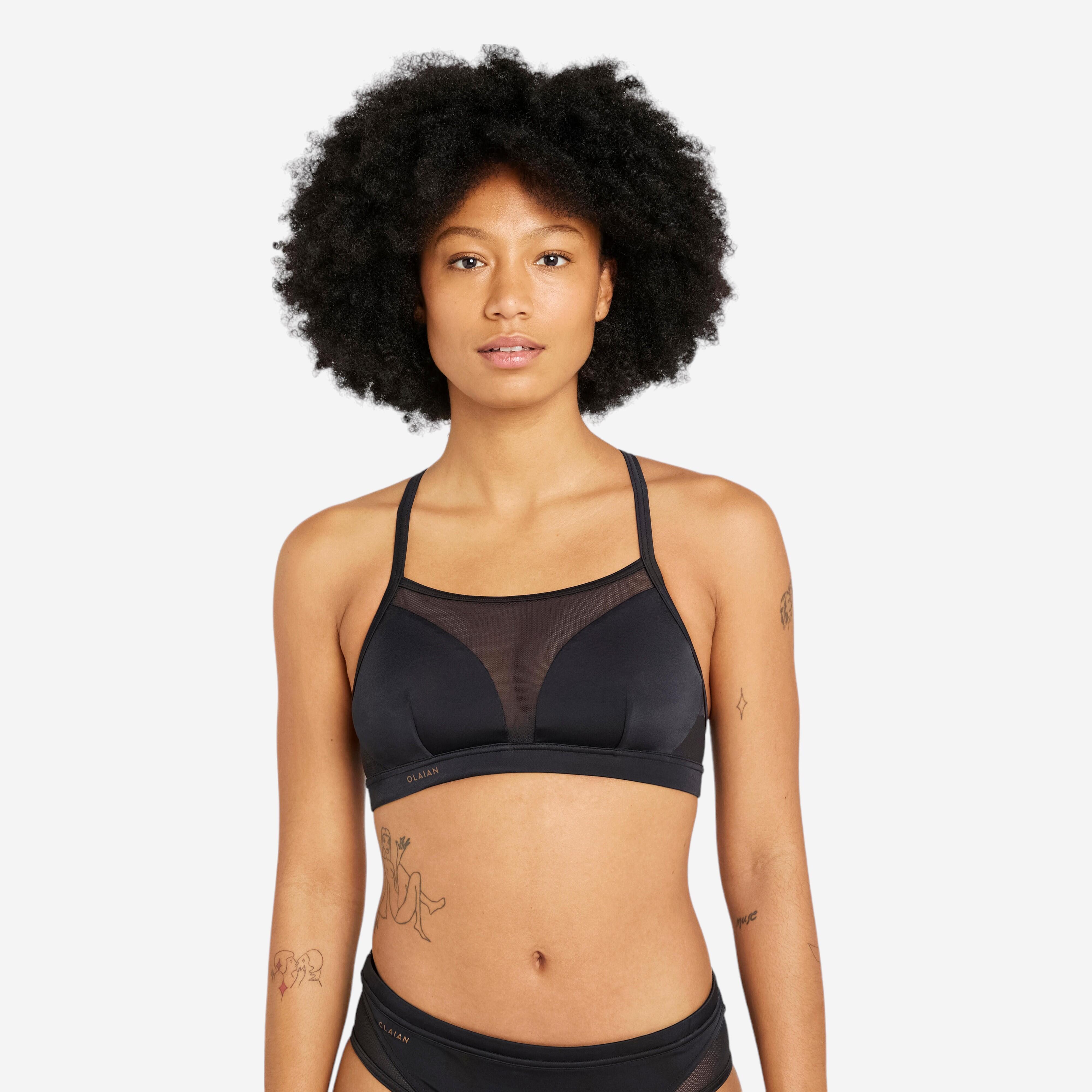 OLAIAN Gebraucht - Bikini-Oberteil Bustier Damen - Elise schwarz - NEUWERTIG