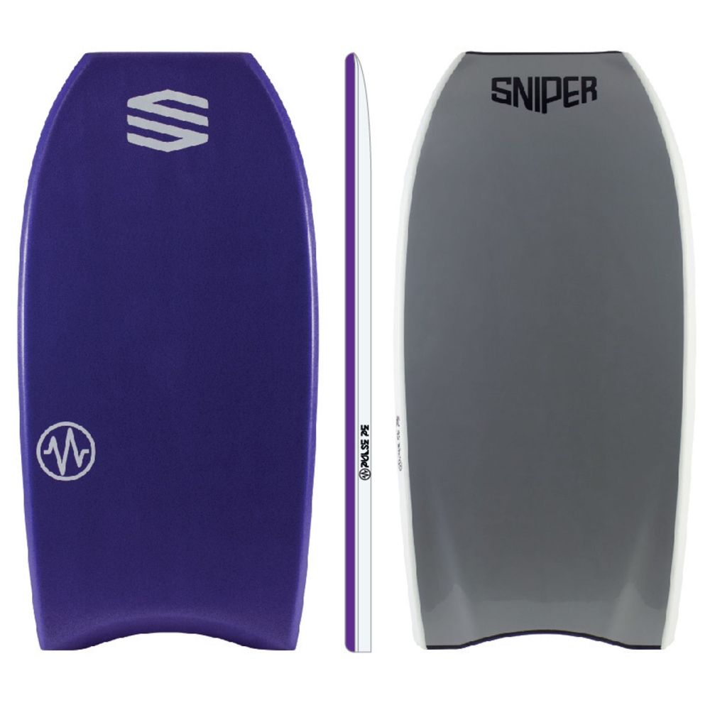 SNIPER Bodyboard Cortex PE Flex Schwarz Gelb 41