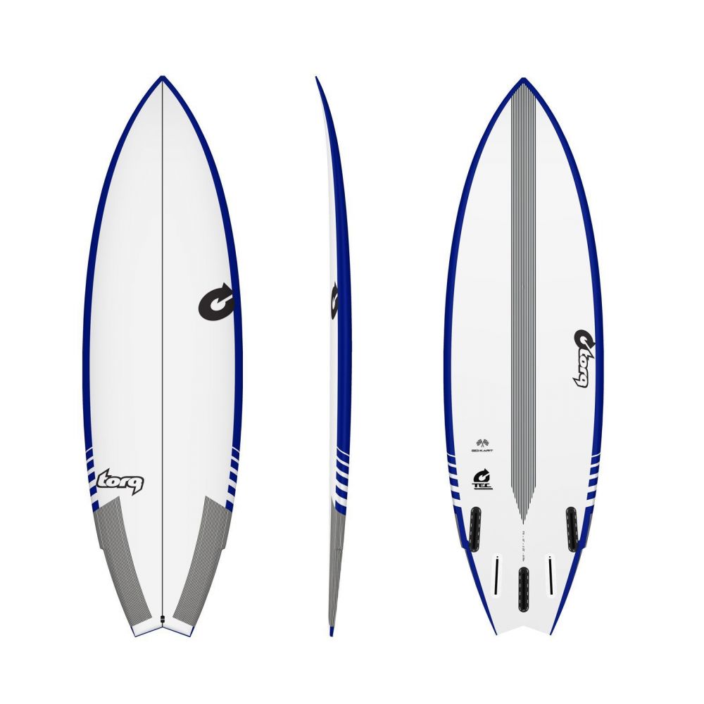 Surfboard TORQ Epoxy TEC Go-Kart 6.6 Rail Blau