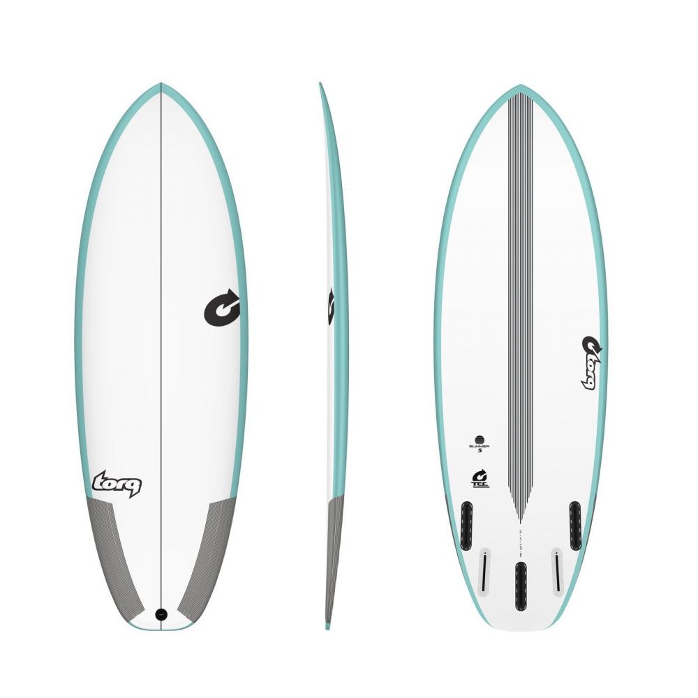 Surfboard TORQ Epoxy TEC Summer 5  5.4 Rail Grün