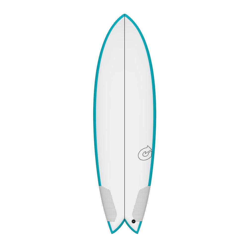 Surfboard TORQ TEC Twin Fish 5.8 Rail Türkis